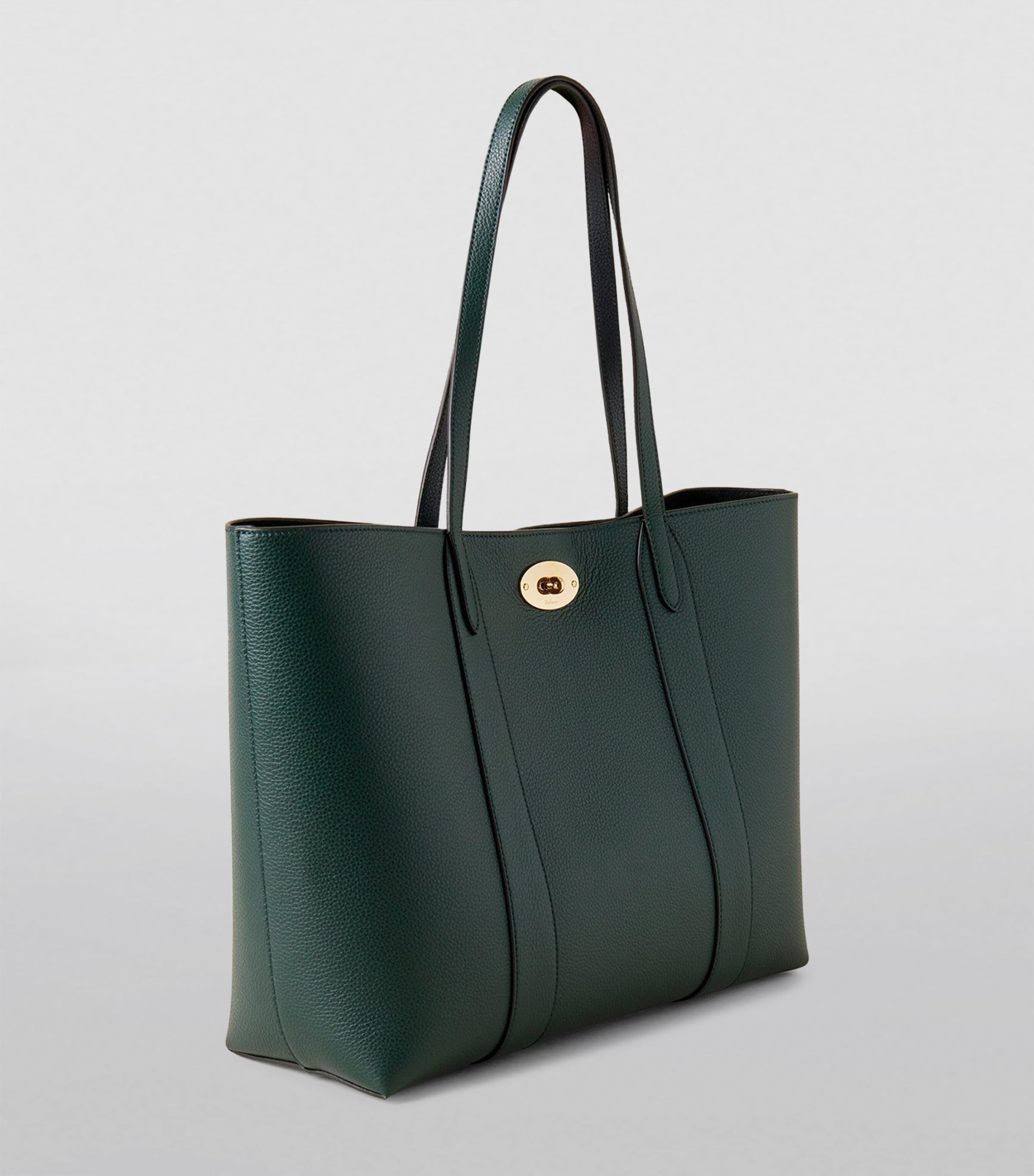 Leather Bayswater Tote Bag MULBERRY GREEN Image 3