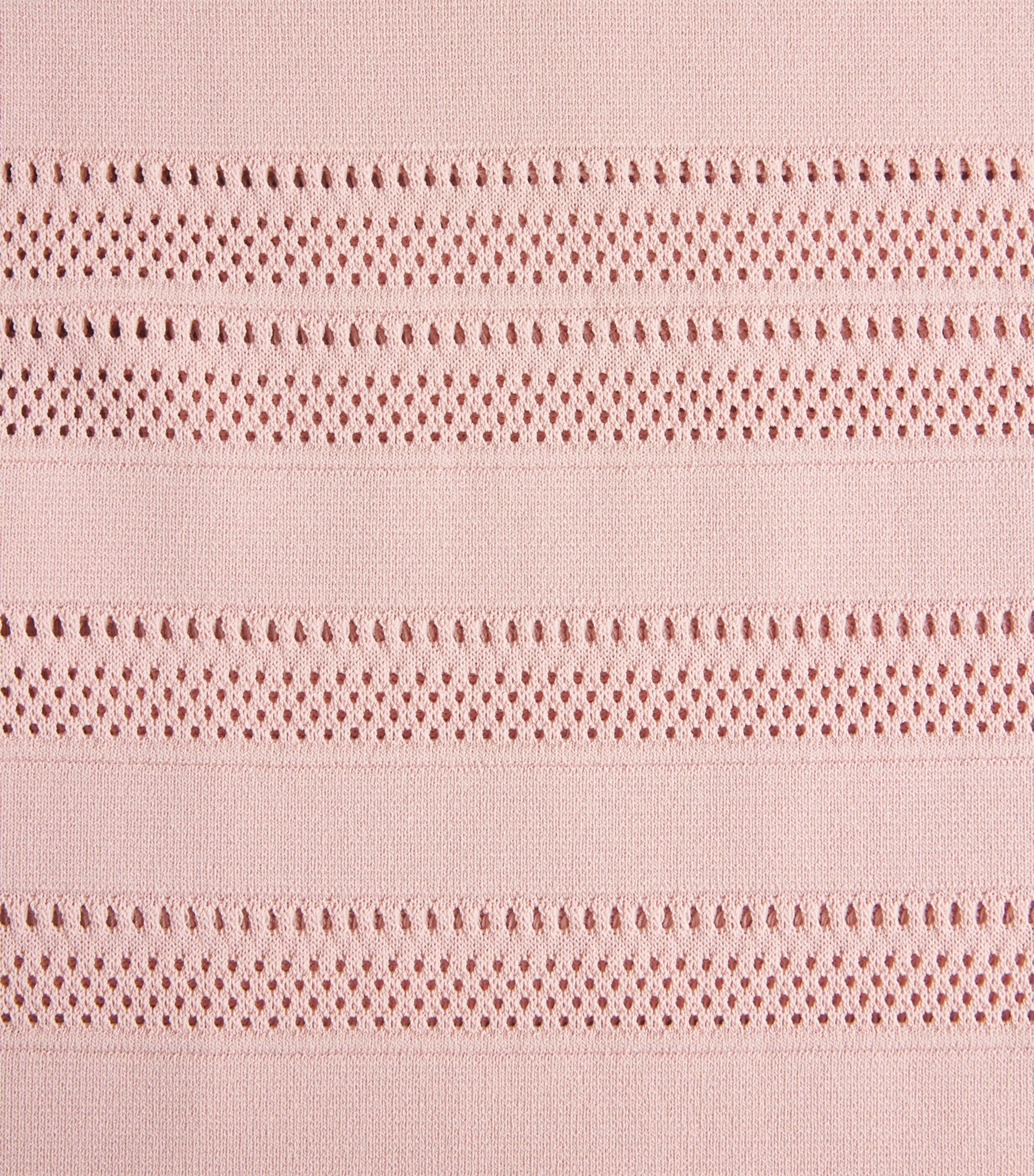 L'Agence Womens Knitted Taren Midi Dress Mirs Misty Rose Image 6