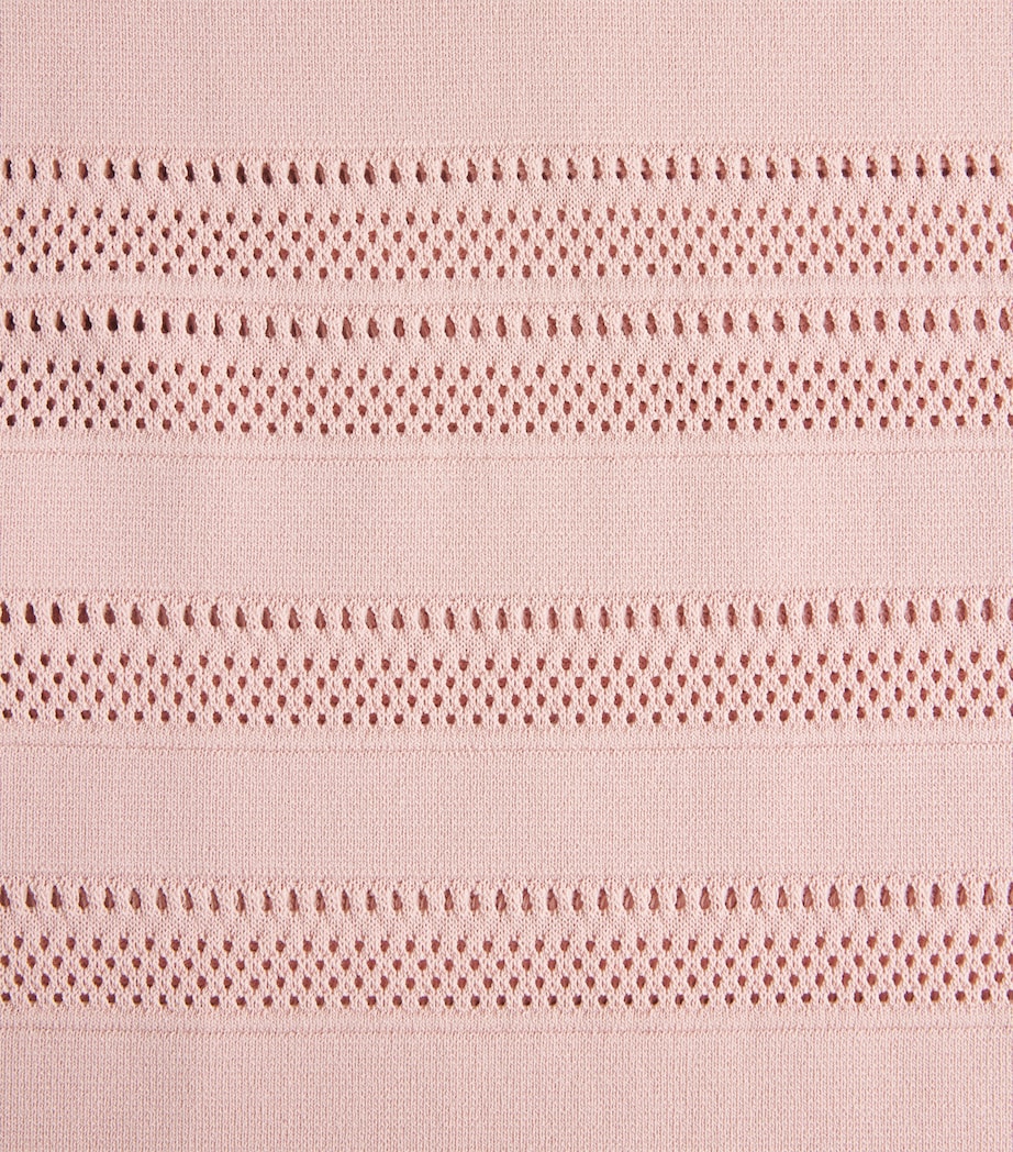 L'Agence Womens Knitted Taren Midi Dress Mirs Misty Rose Image 6