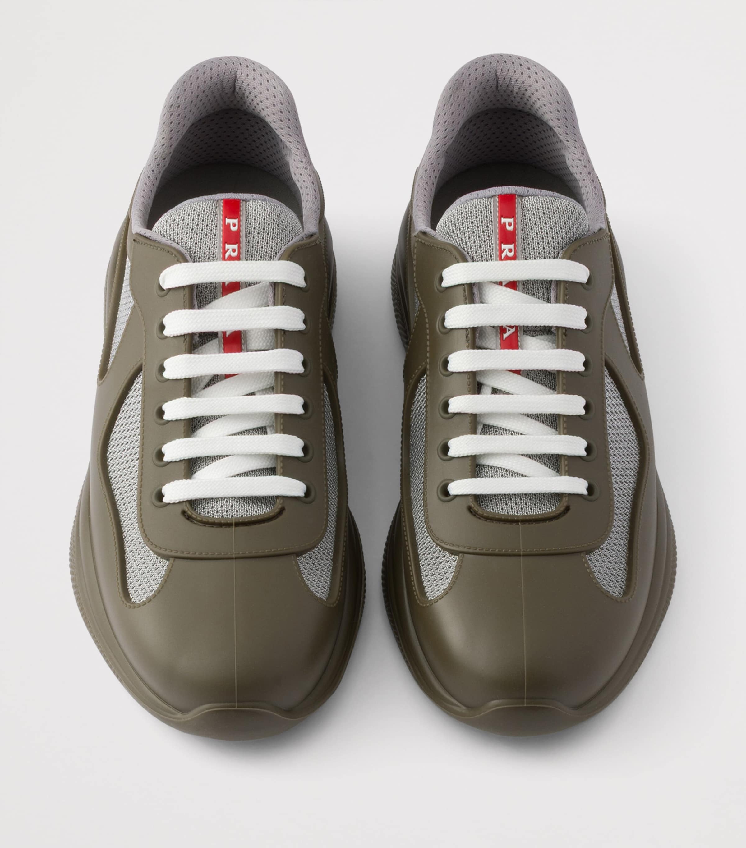 Prada Rubber America's Cup Sneakers Green Image 3