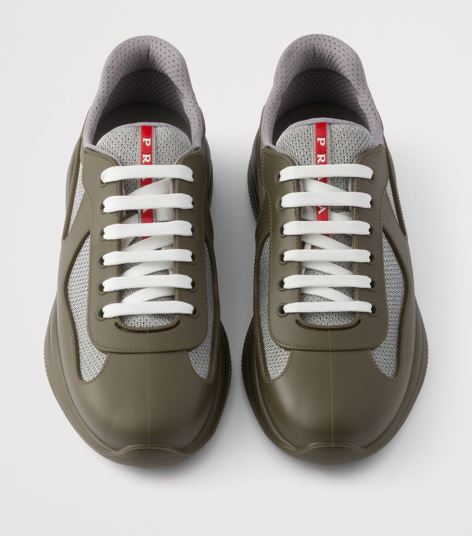 Prada Rubber America's Cup Sneakers Green Image 3