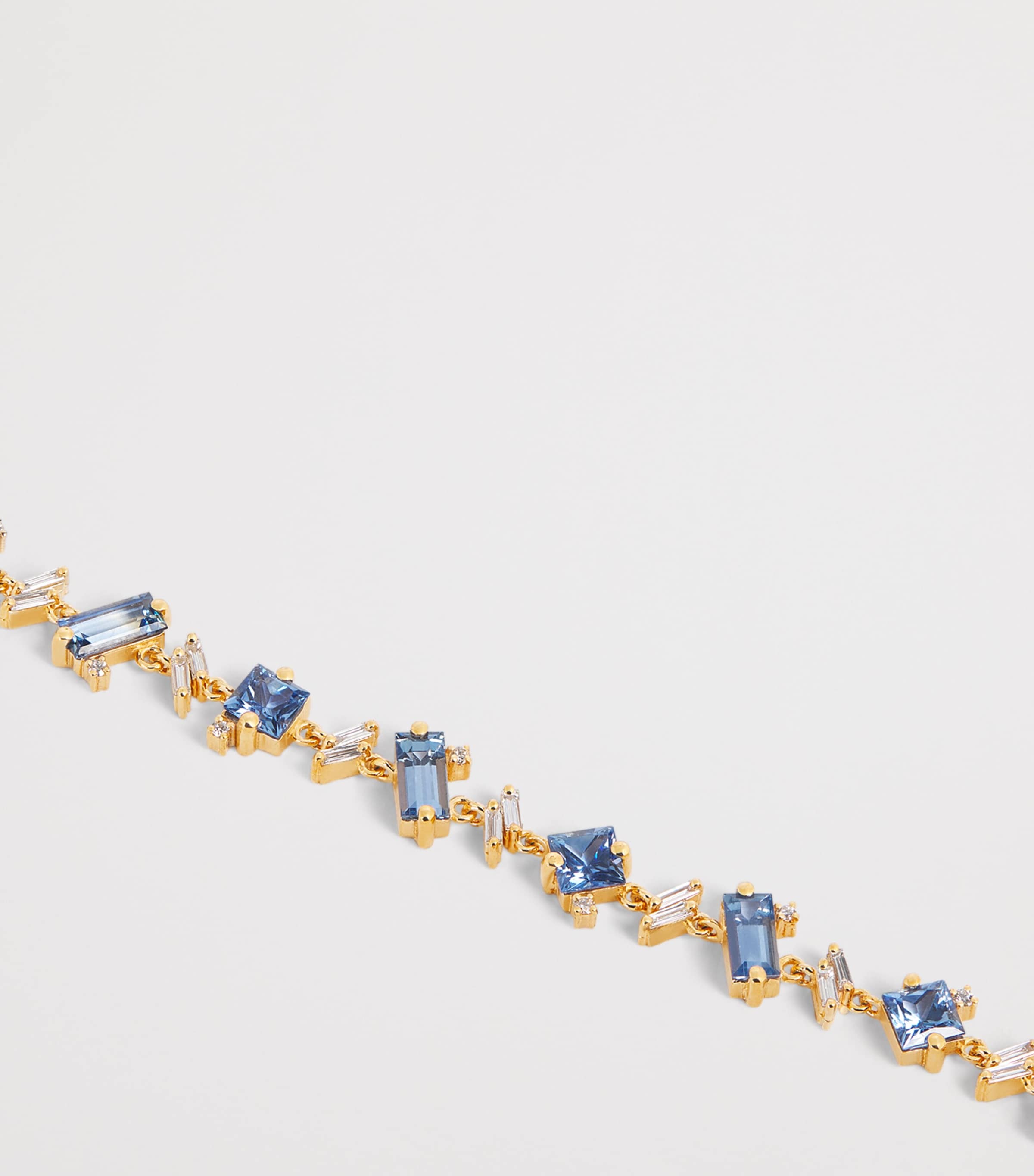 Suzanne Kalan Yellow Gold, Diamond and Blue Sapphire One of a Kind Bracelet Yg/bs Image 3