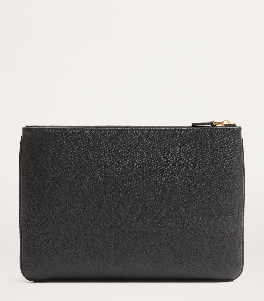 Medium Leather VLogo Signature Pouch 0NO Image 3