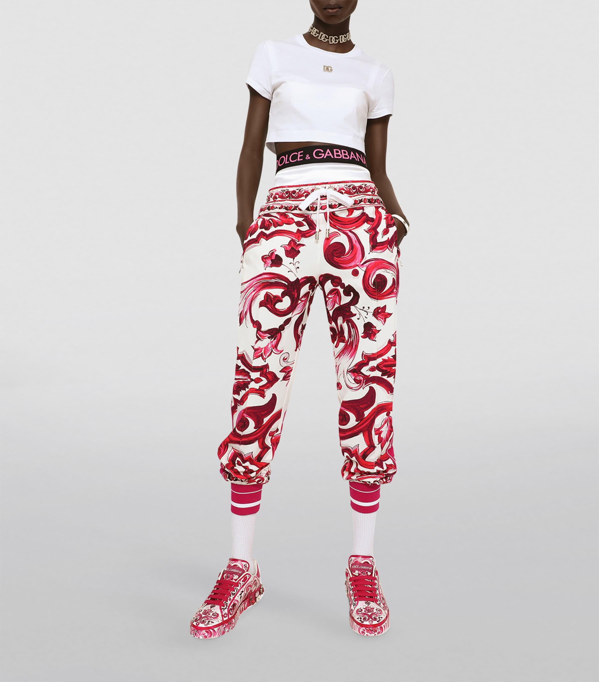 Logo Crop T-Shirt W0800-OPTICAL WHITE Image 3