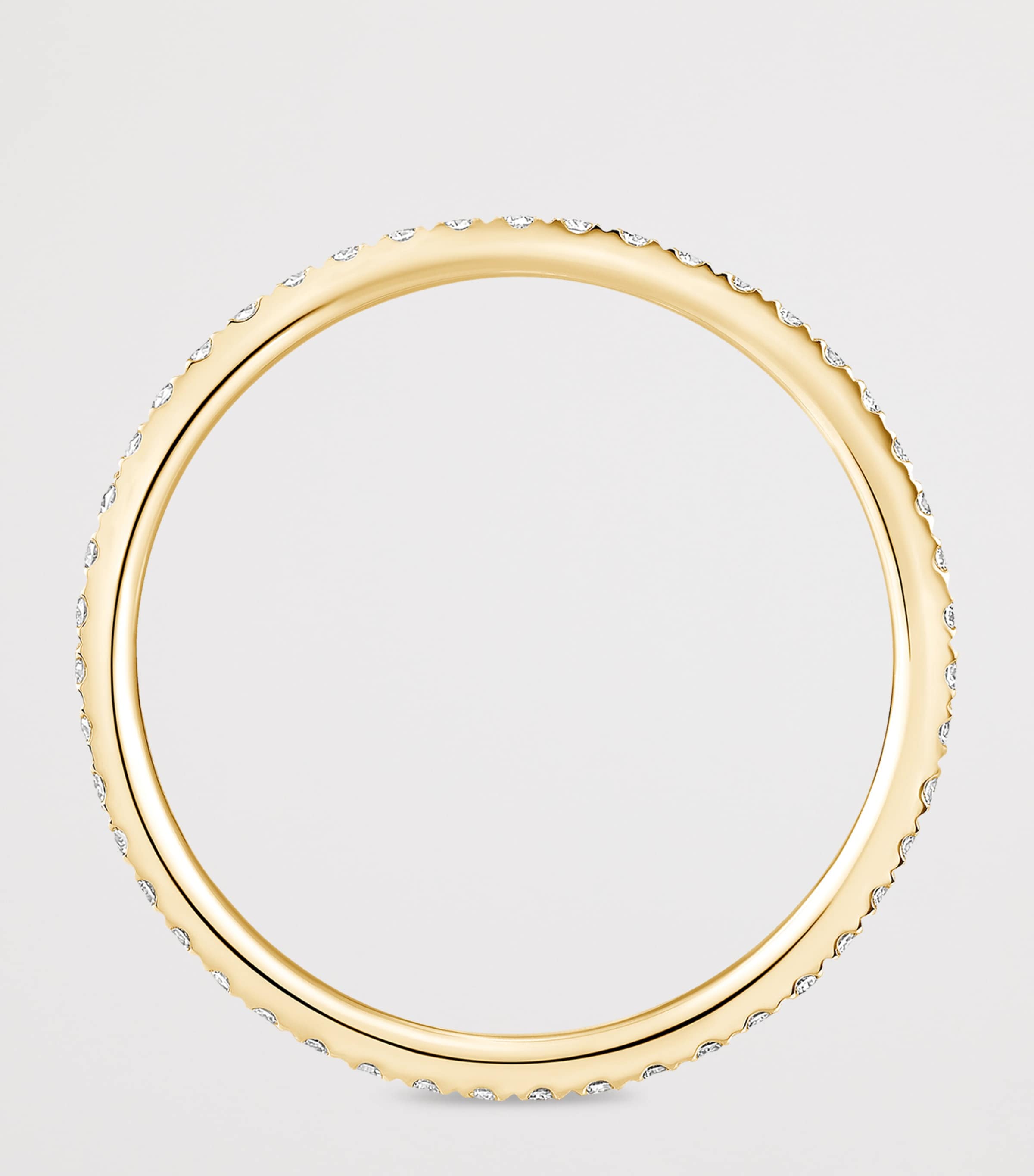Messika Gatsby Yellow Gold and Diamond Pavé Wedding Ring (0.26ct) Yellow Gold Image 3