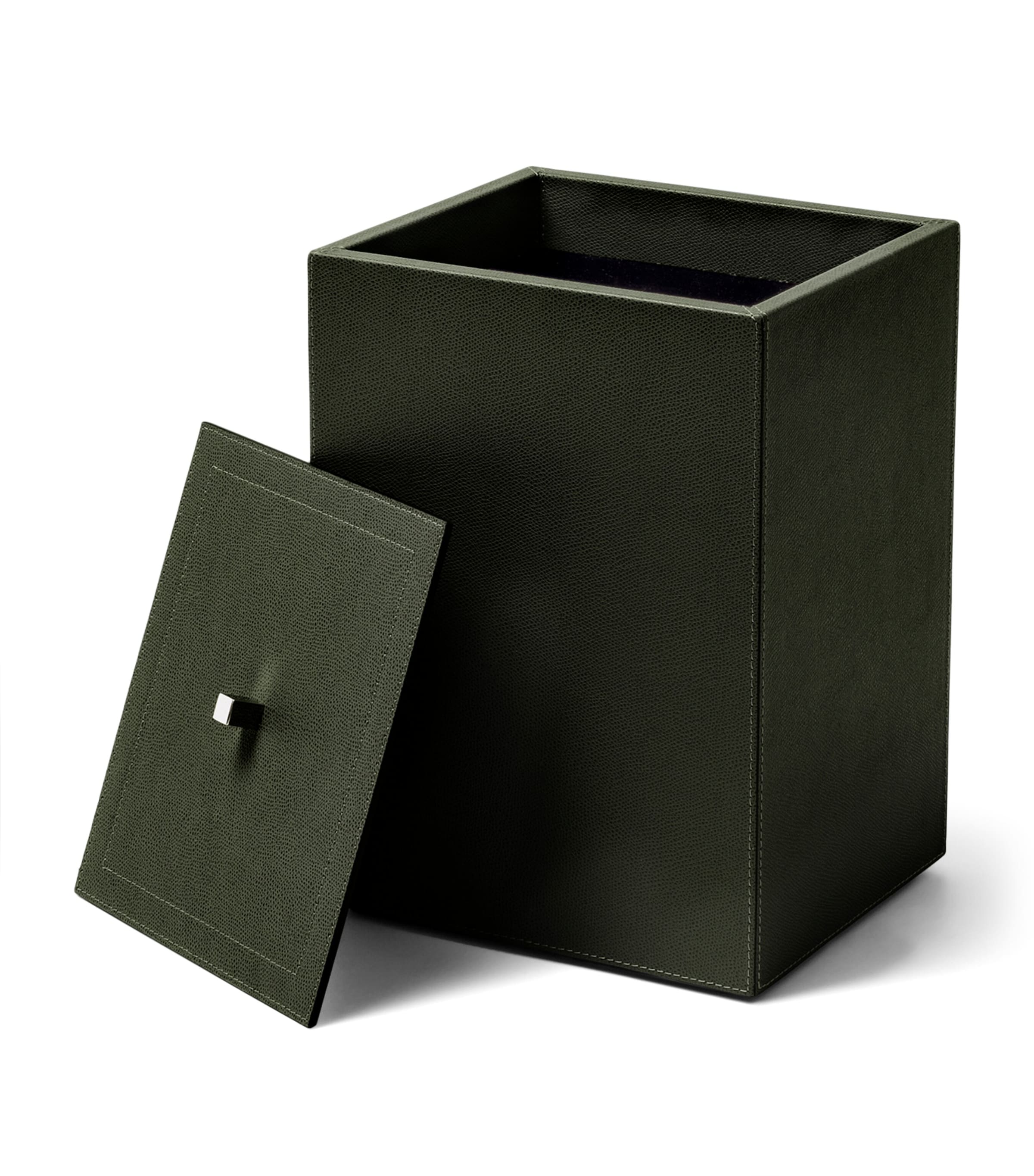 Frette Leather Otello Storage Box Forest Green Image 2