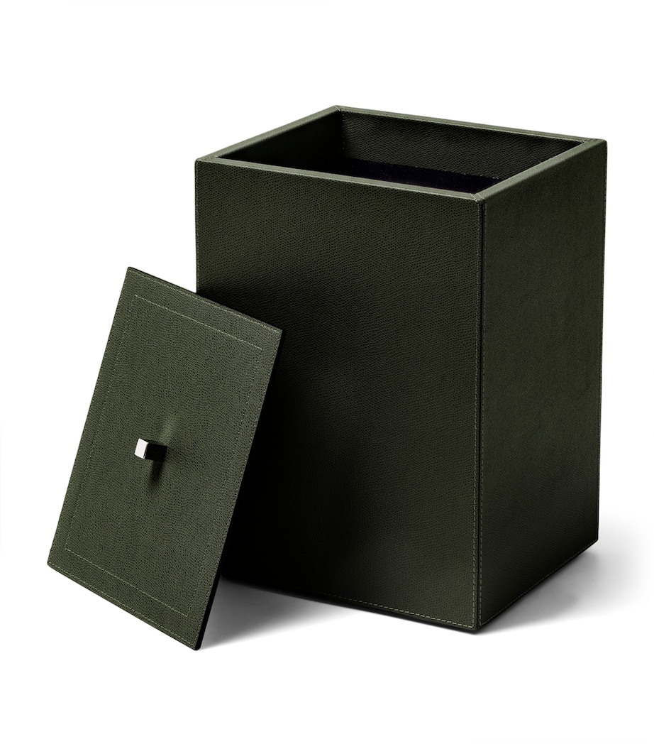 Frette Leather Otello Storage Box Forest Green Image 2