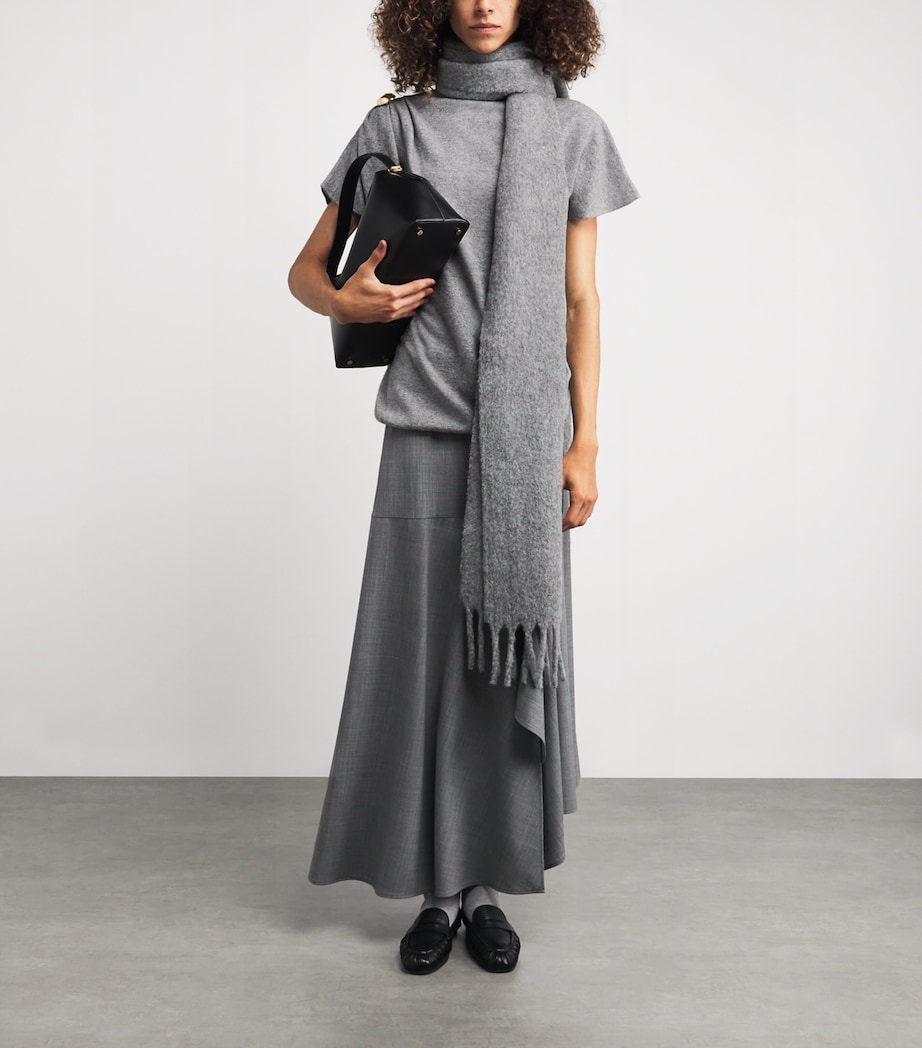 Wool-Silk-Cashmere Brooch-Detail T-Shirt 8132 ROCCIA Image 2