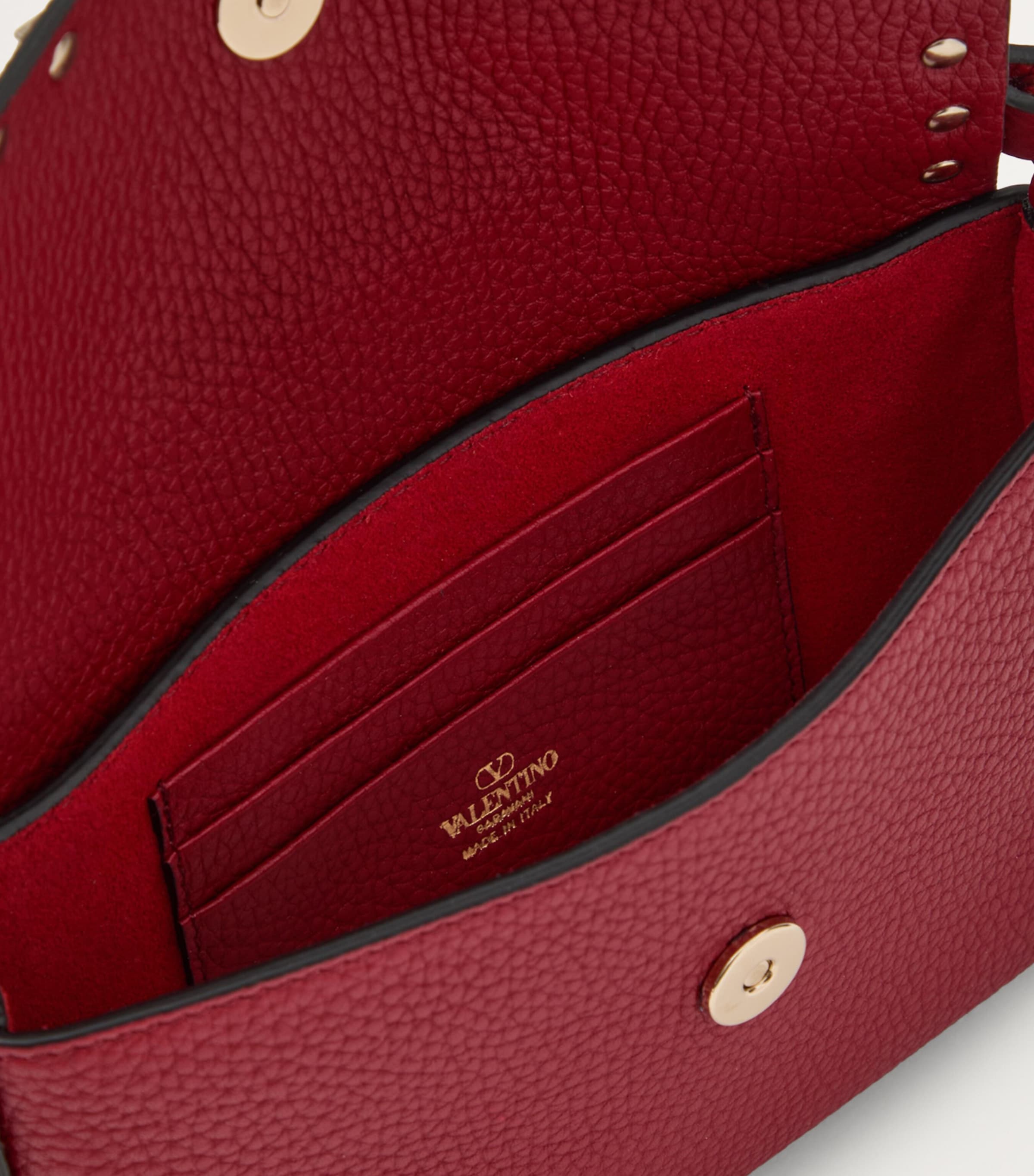 Valentino Garavani Leather Rockstud Mini Bag | Harrods US