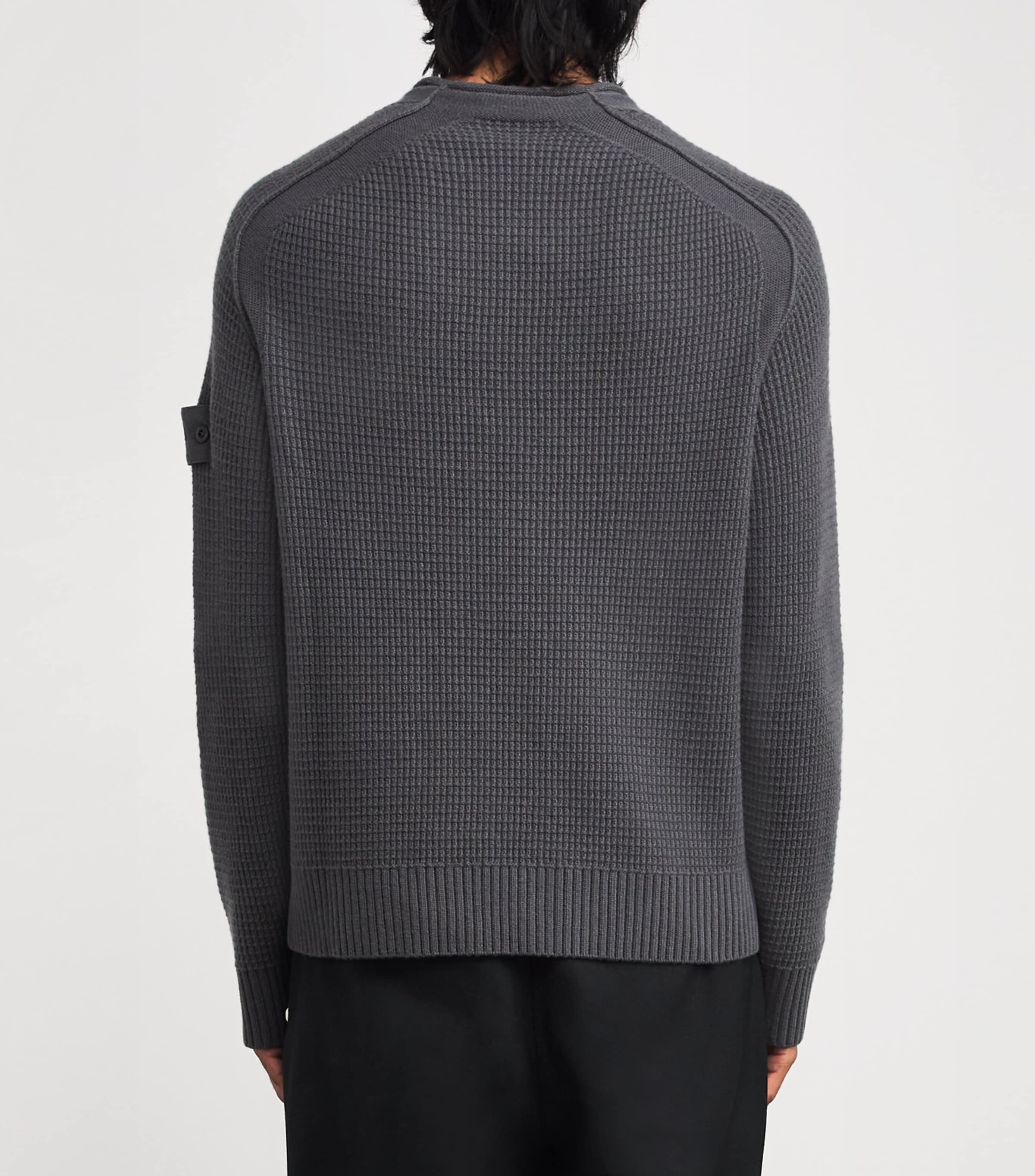 Stone Island Grey GHOST PIECE Virgin Wool Sweater | Harrods US