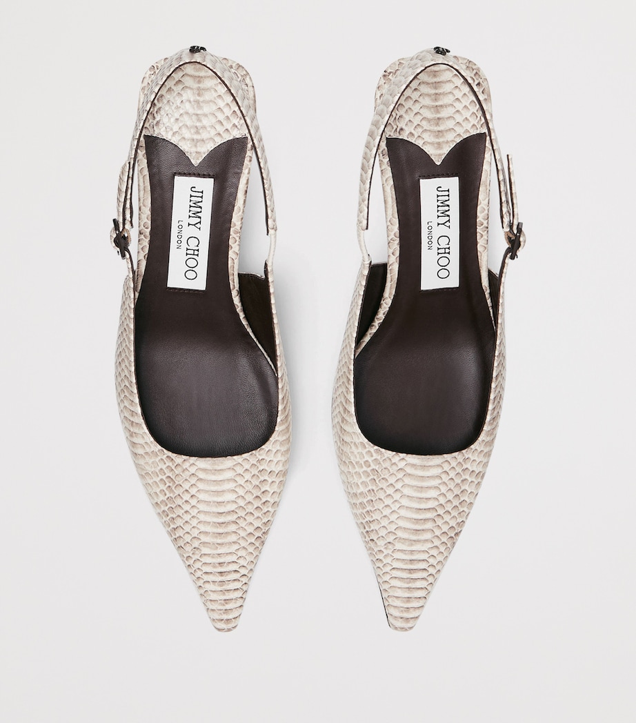 Amel 50 Leather Slingback Pumps ROCCIA Image 4