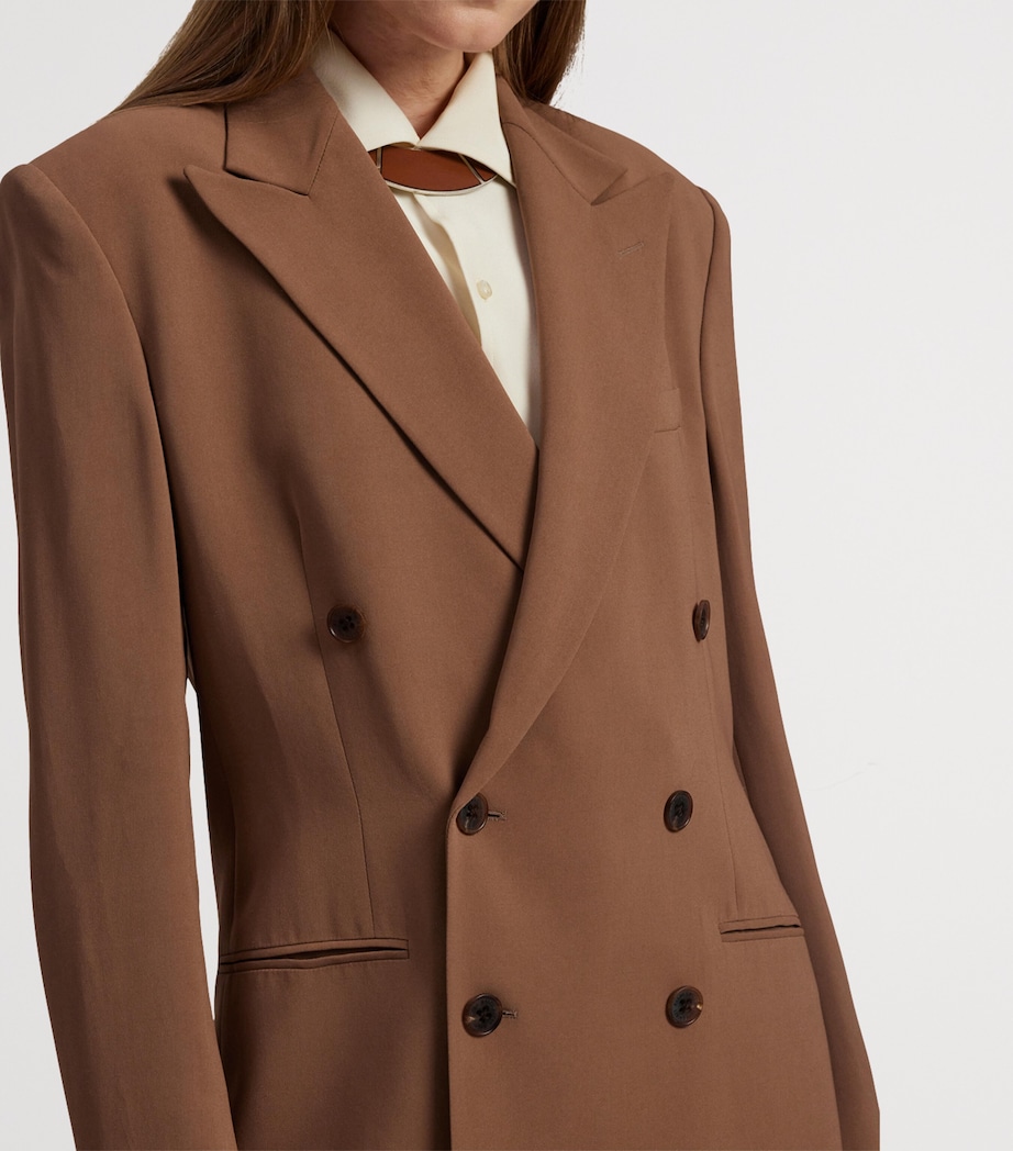 Double-Breasted Timothy Blazer LIGHT TOFFEE Image 7