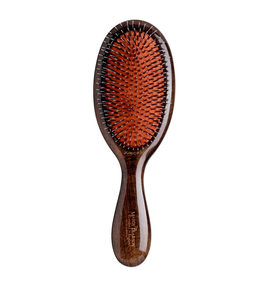 Mason Pearson Junior Darkwood and Nylon Hairbrush Dark Wood Image 1