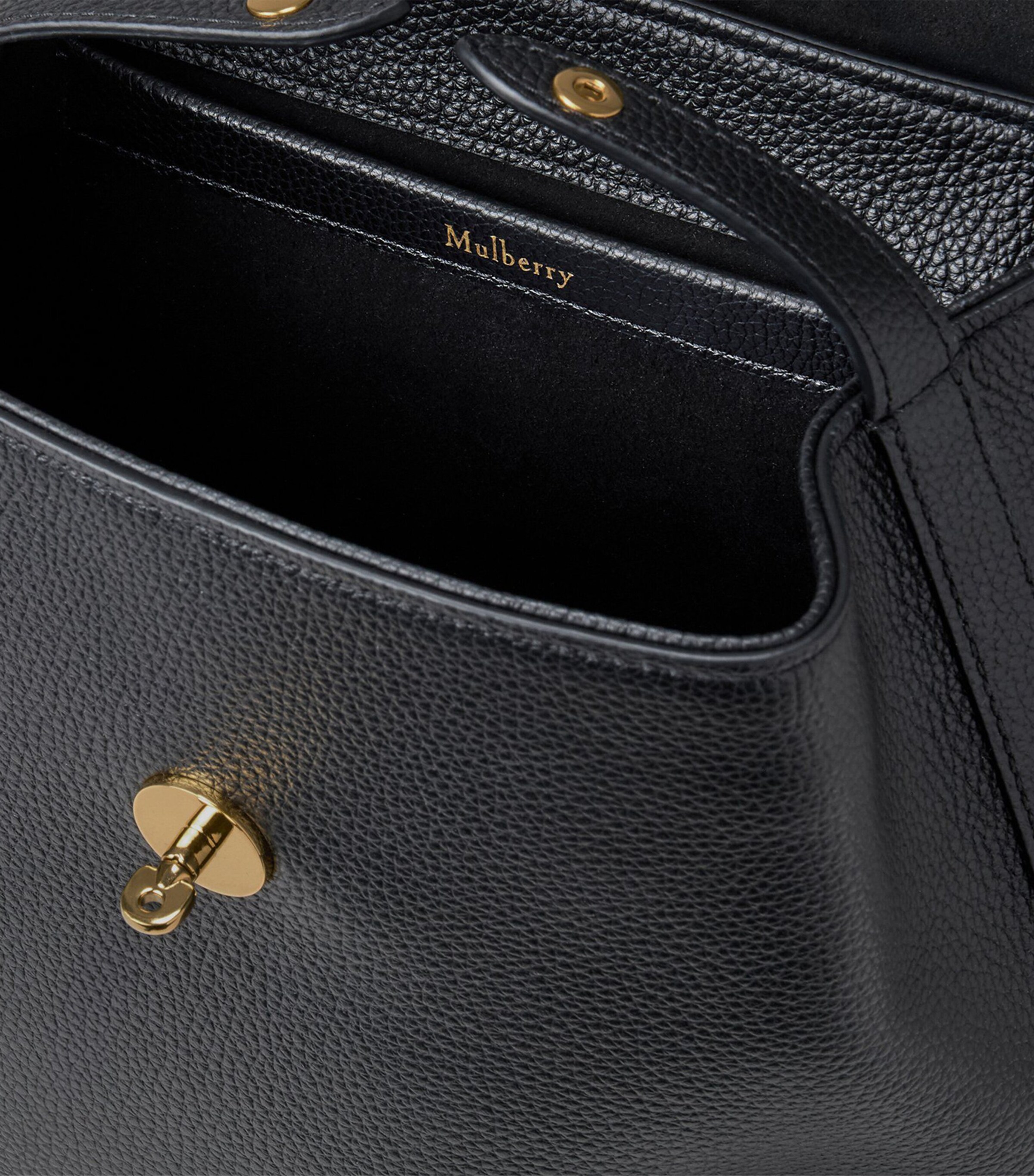 Mulberry Mini Leather Bayswater Backpack Black Image 4