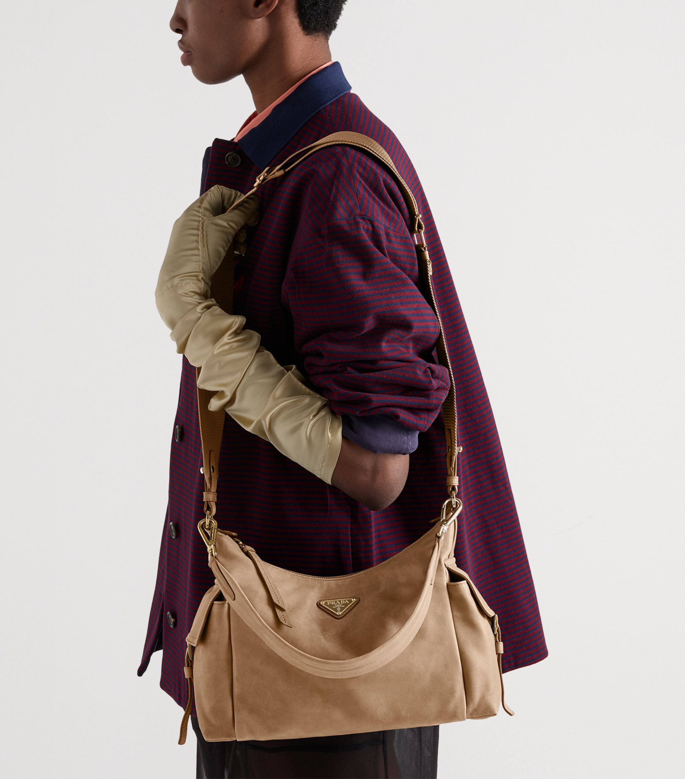 Prada Large Nappa Leather Explore Shoulder Bag Image 5