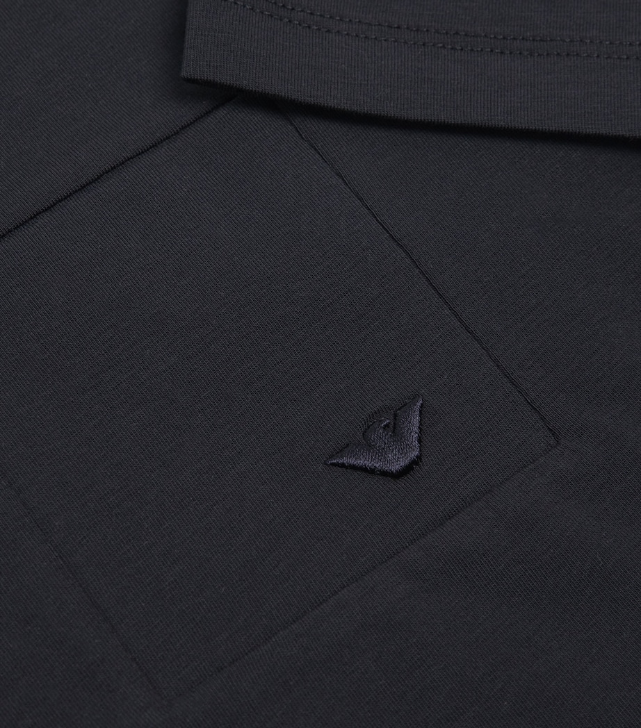 Stretch-Cotton T-Shirt (4-16 Years) ICONICO 0920 BLU NAV Image 3