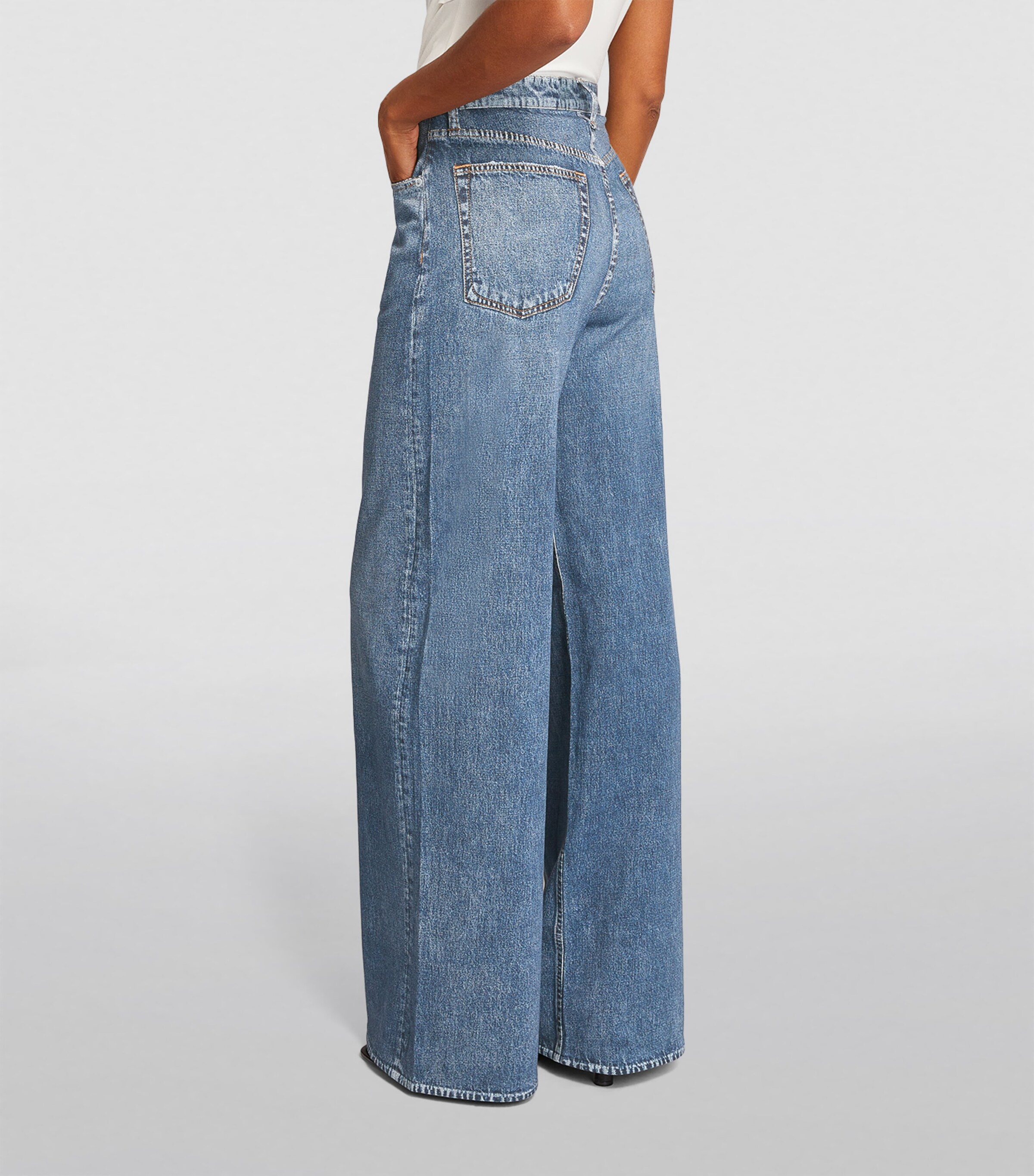 Rag & Bone Womens Miramar Sofie Wide-Leg Jeans Kimber Was Image 4