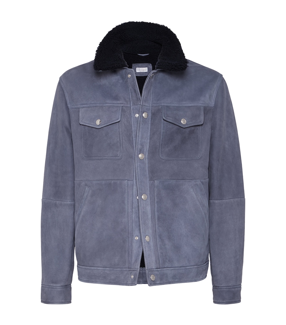 Suede-Shearling Four-Pocket Jacket C4249 Image 1