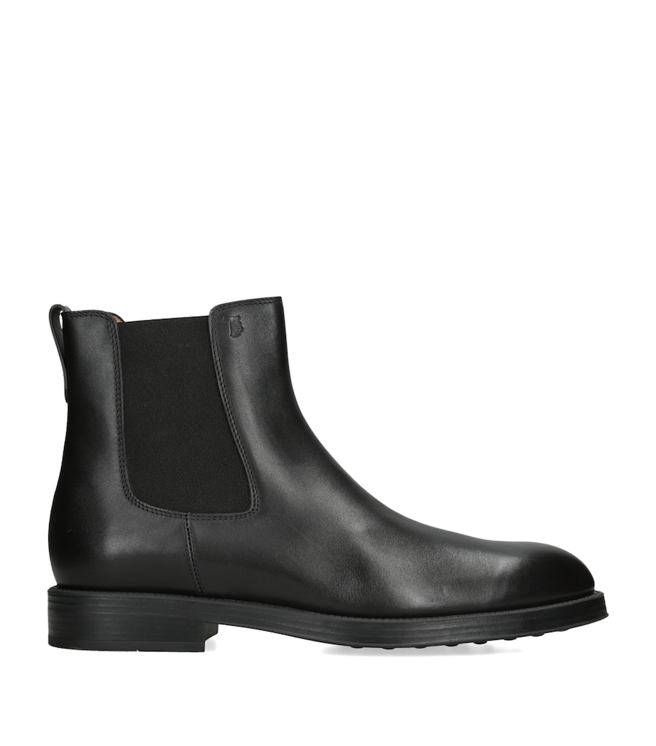 Tod's Leather Stivaletto Chelsea Boots Black Image 1