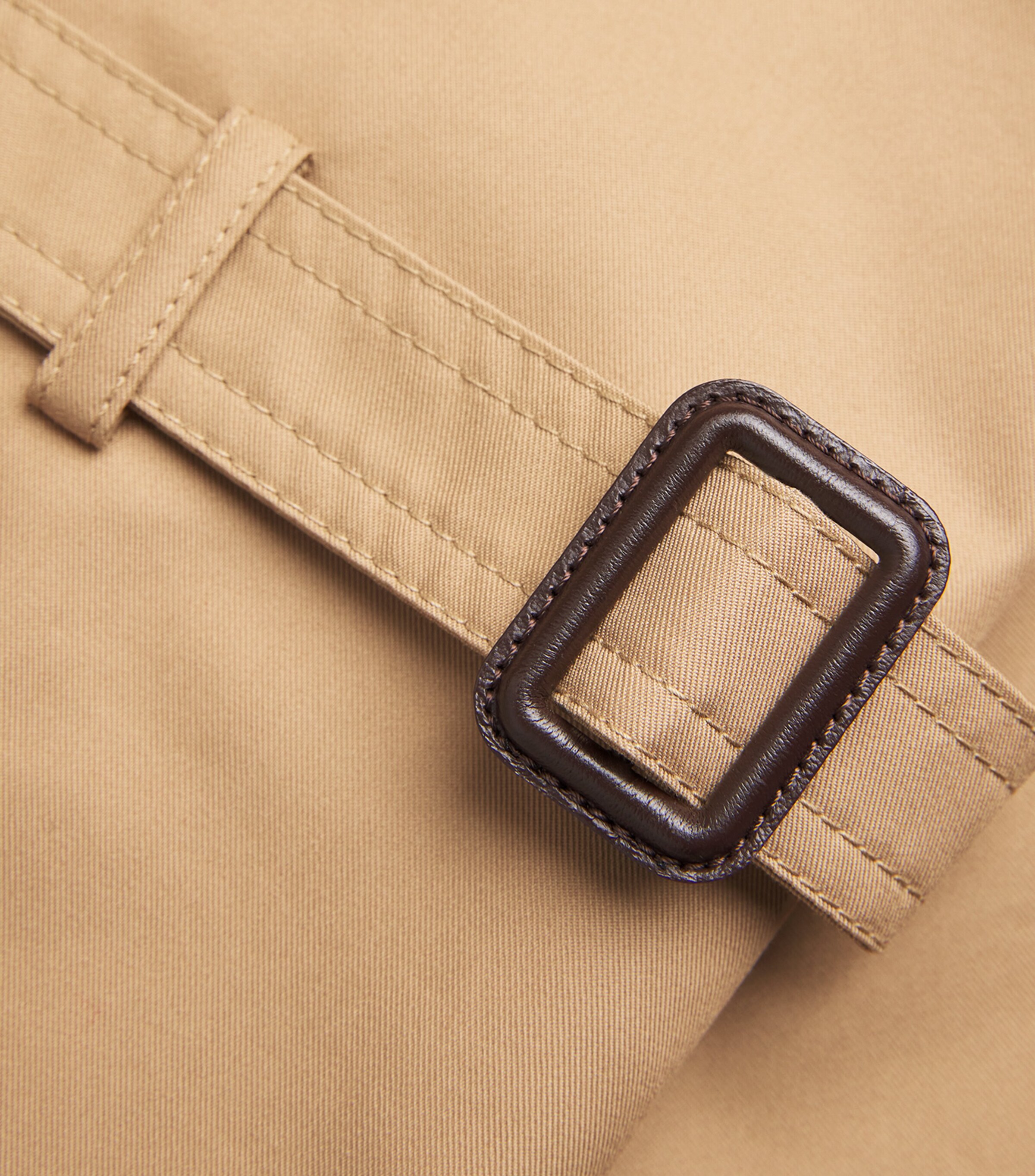 Gabardine Reversible Trench Coat BEIGE Image 5