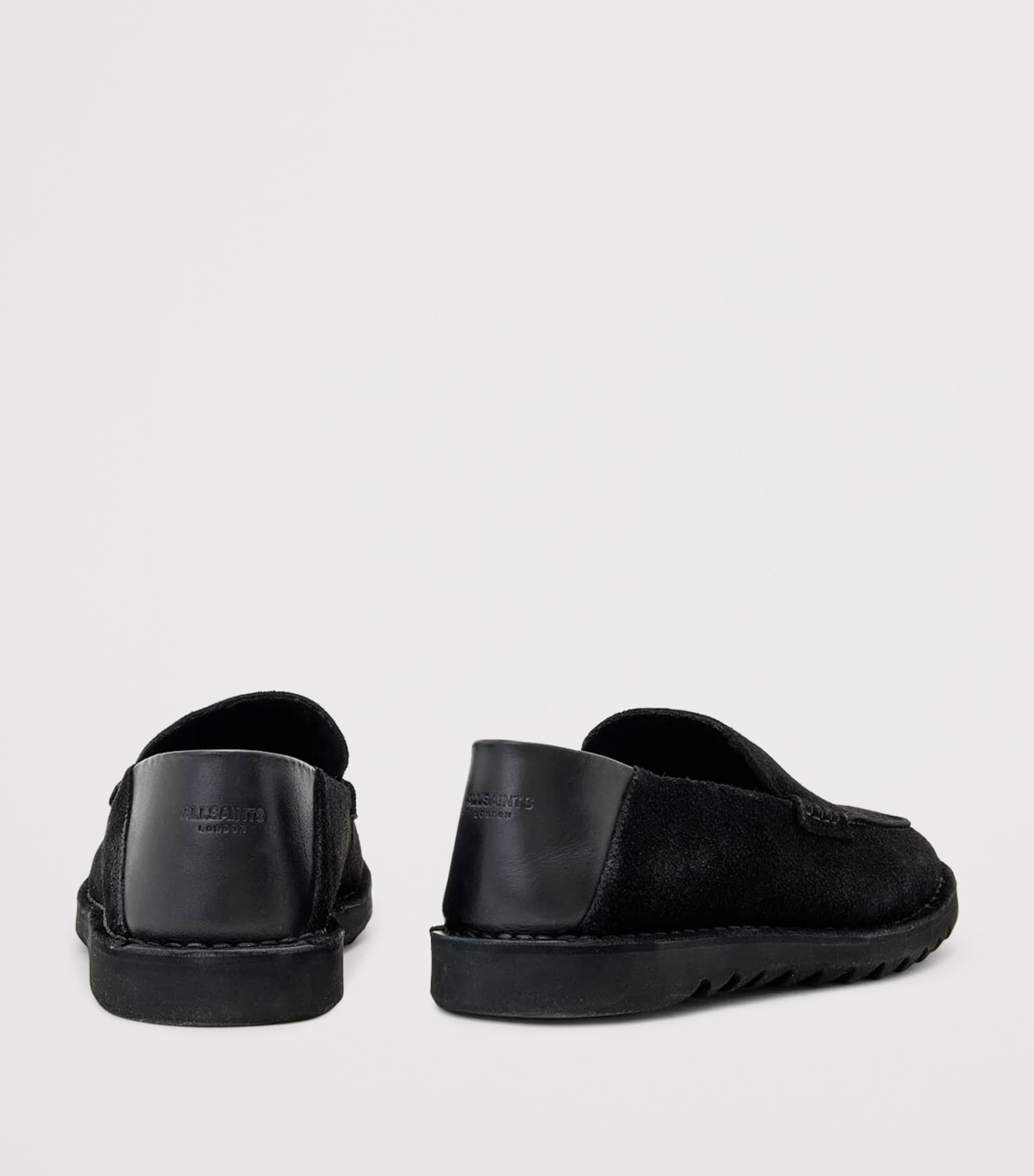 AllSaints Leather Six Loafers Black Image 5