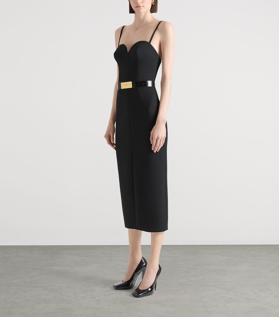 Calfskin Logo-Plaque Belt BLACK Image 2