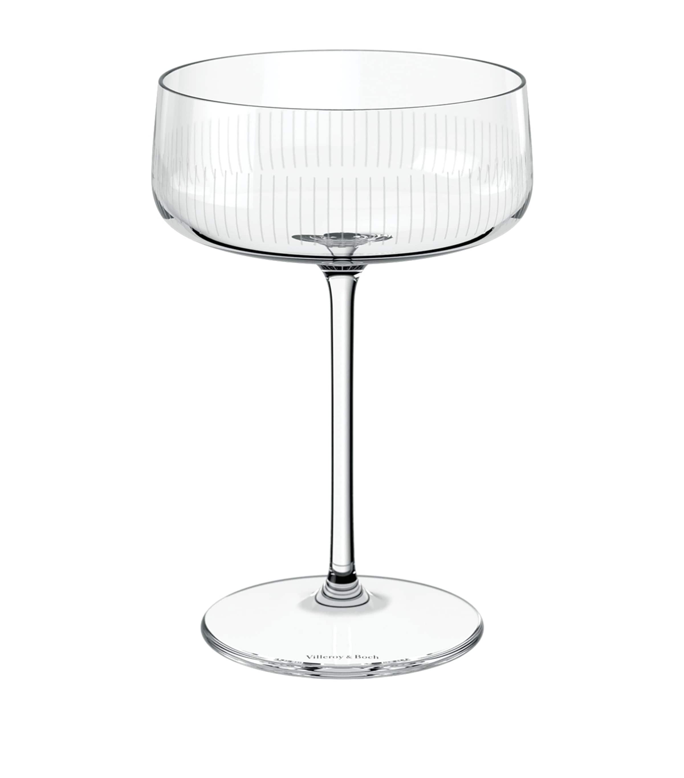 Villeroy & Boch Crystal Afina Champagne Coupes (Set of 4) Clear