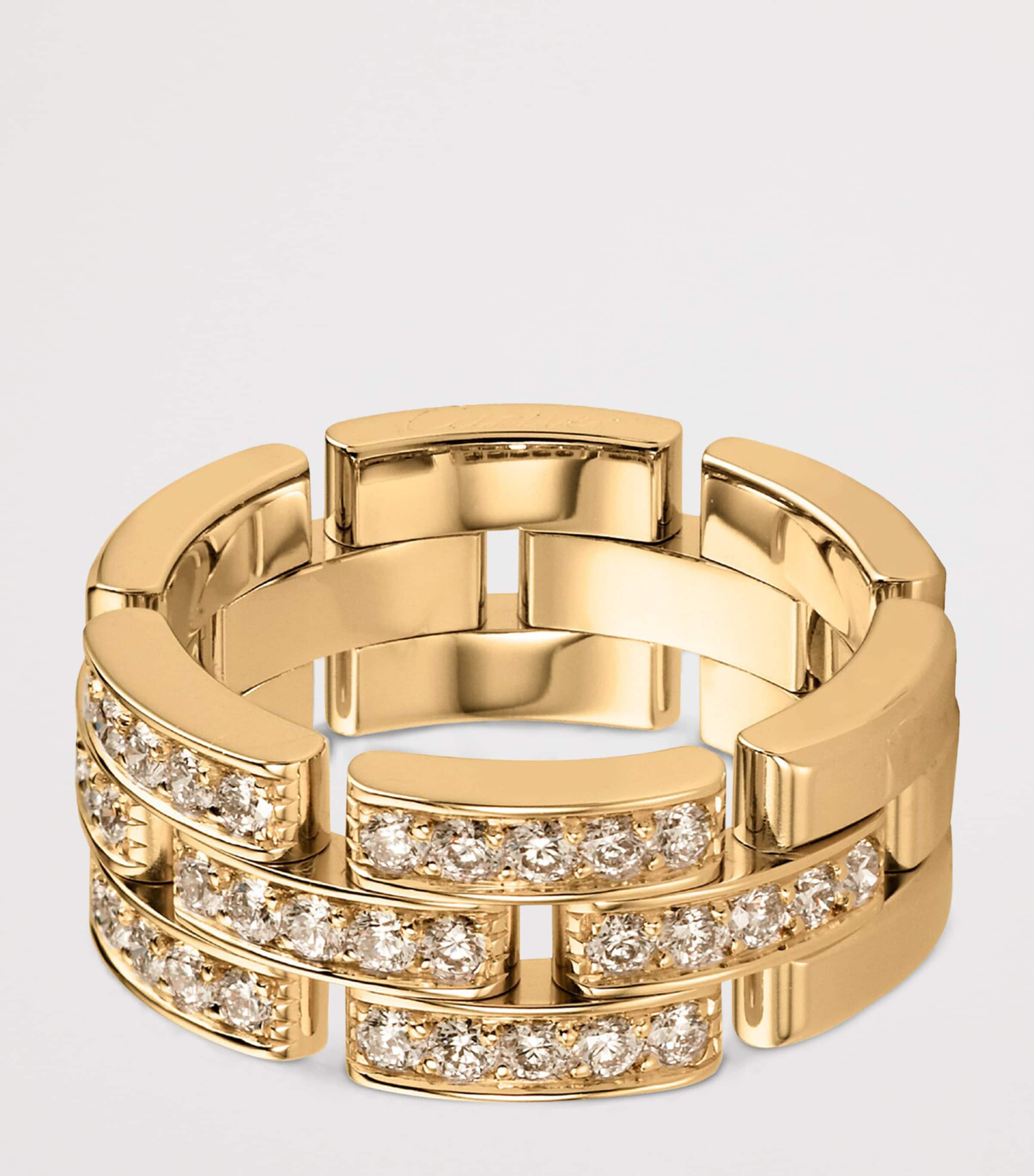 Cartier Yellow Gold and Diamond Maillon Panthère Ring Yellow Gold Image 5