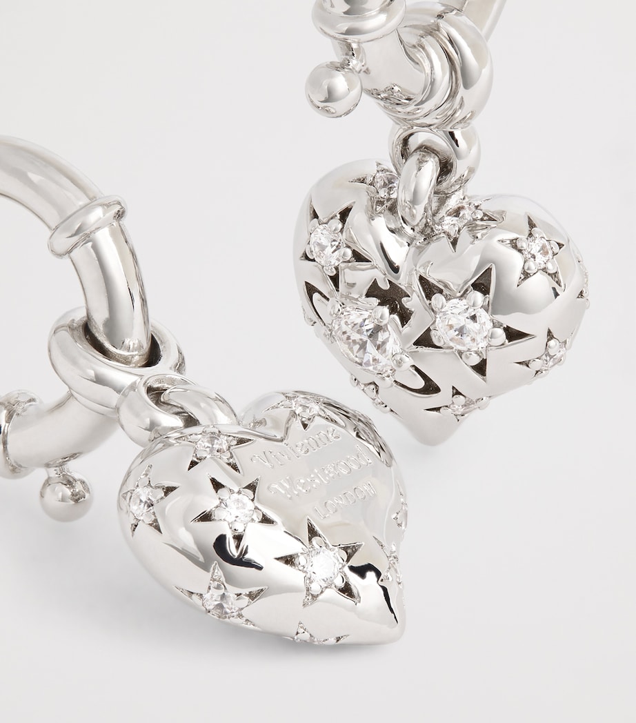 Crystal-Embellished Lee Earrings P102 PLTNM/WHT Image 6
