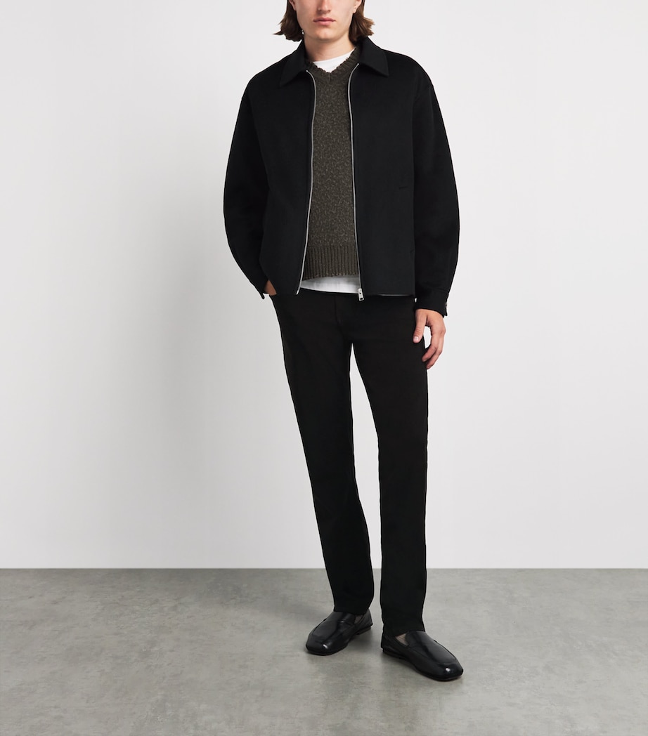 FRAME Mens L'Homme Slim Jeans Noir Image 2