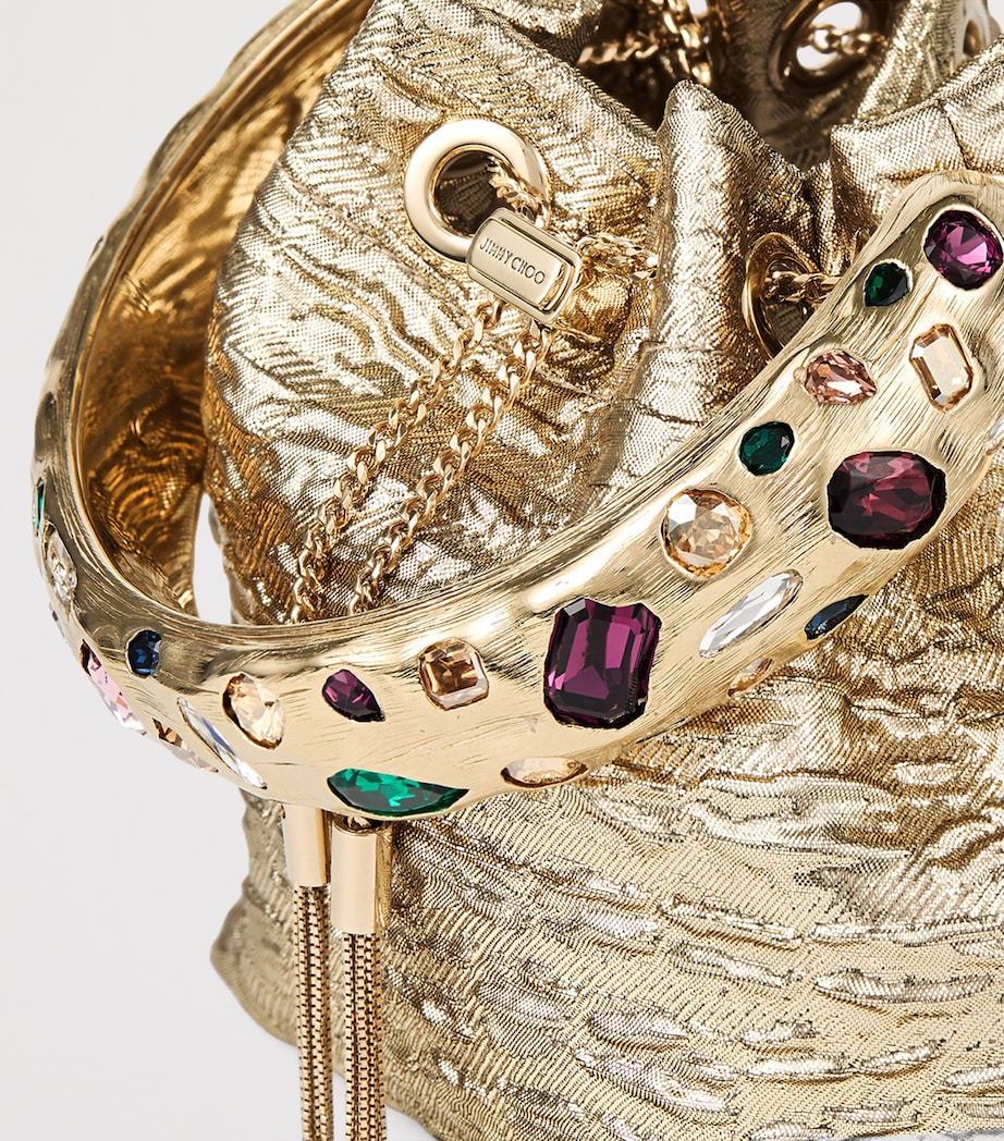 Jimmy Choo Bon Bon Top-Handle Bag Gold/multi/gold Image 5