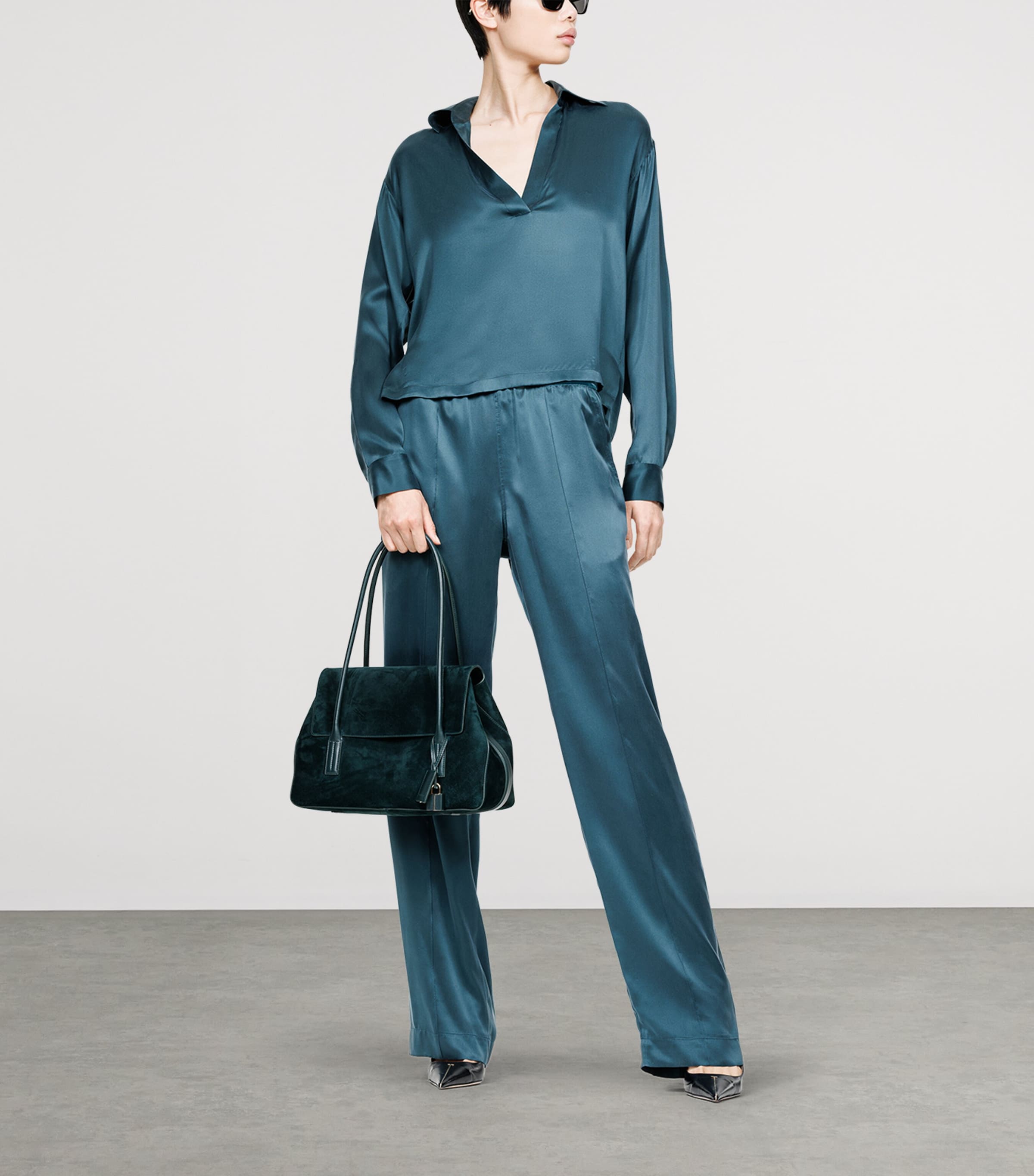 TOM FORD Womens Silk Satin Pyjama Trousers Gdv Image 2
