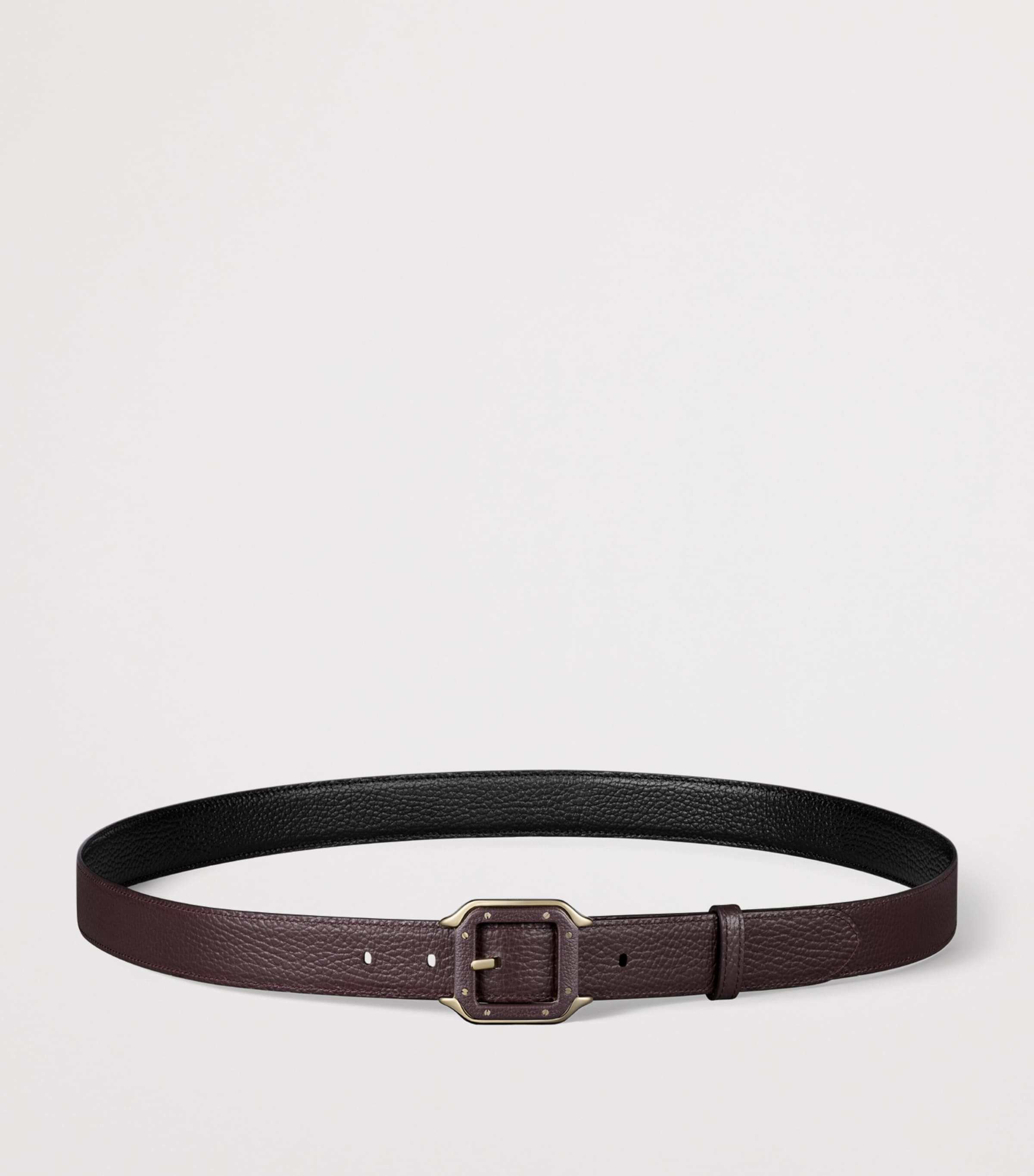 Cartier Leather Reversible Santos de Cartier Belt Black Image 4