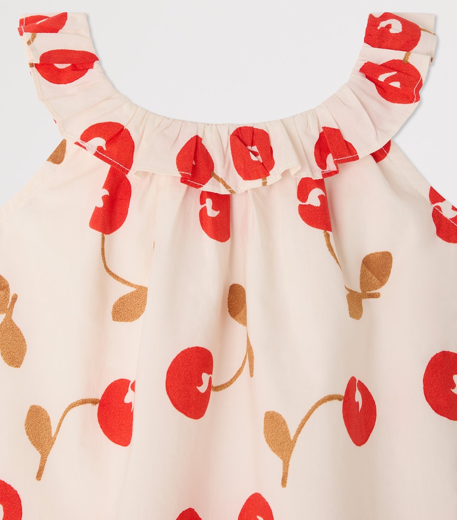 Bonpoint Cotton Printed Niniki Dress (6-18 Months) Ecru Image 3