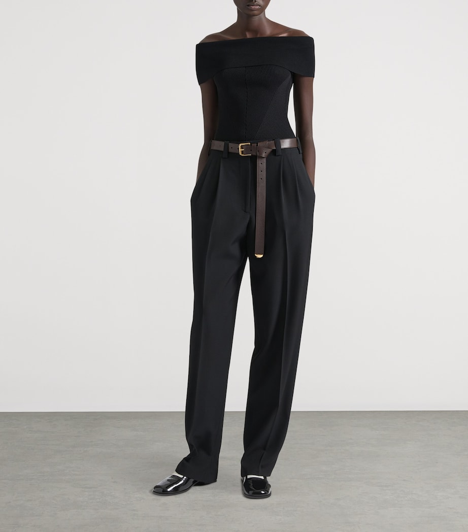 Off-The-Shoulder Top BLACK Image 2