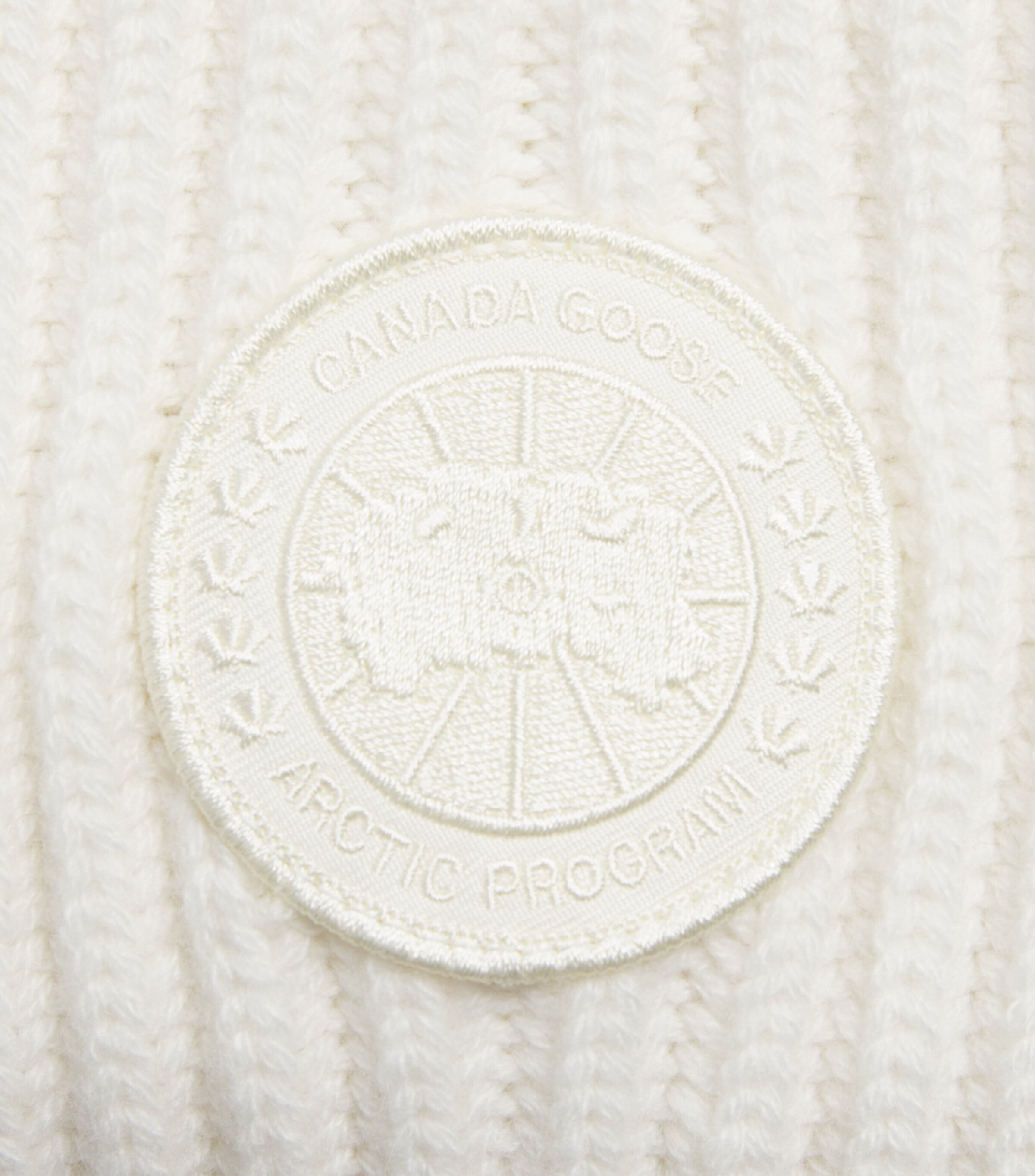 Canada Goose Merino-Cashmere Double Fold Toque Beanie Bone Image 3