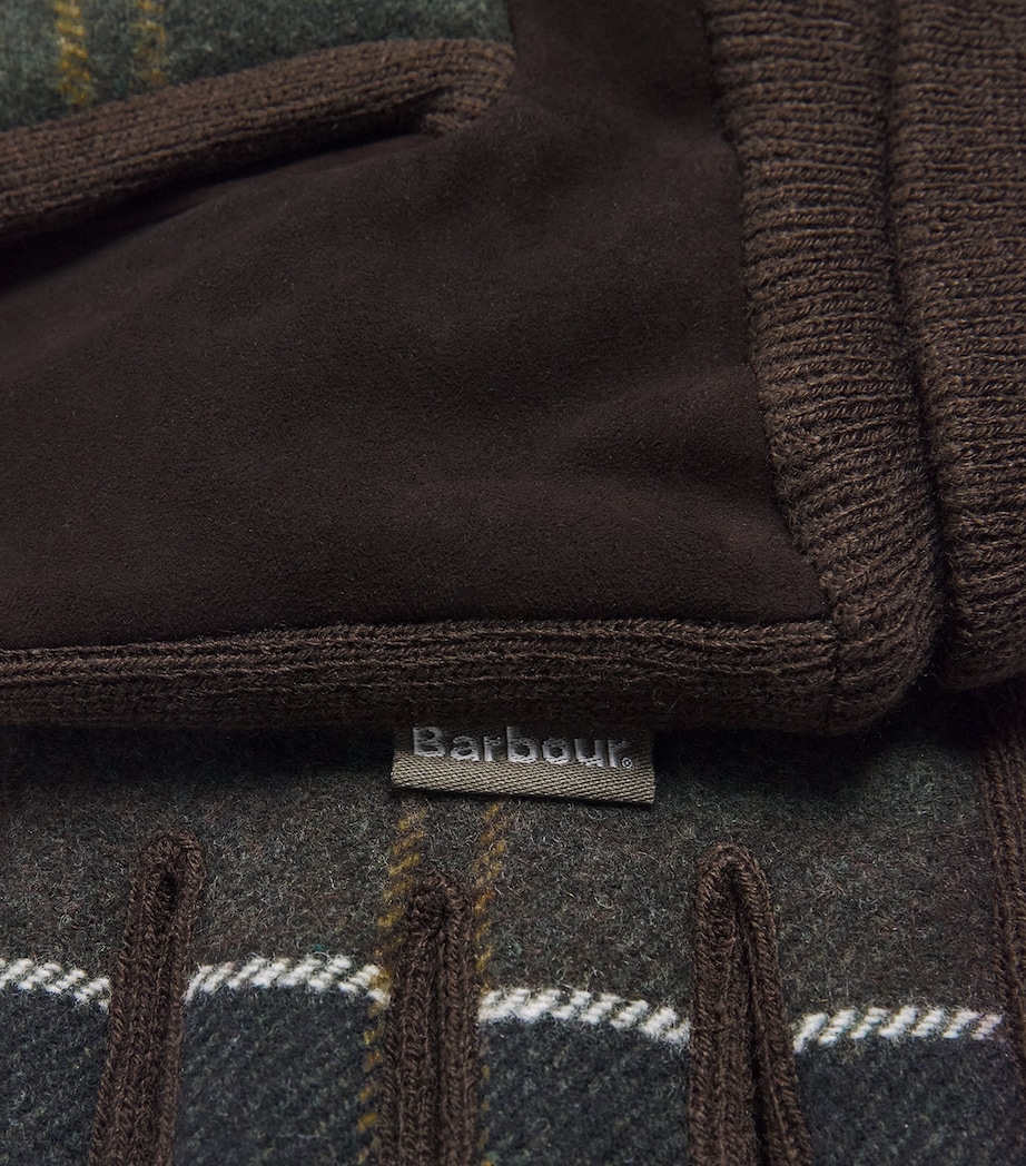 Barbour Tartan Hackney Gloves Classic Tartan Image 2