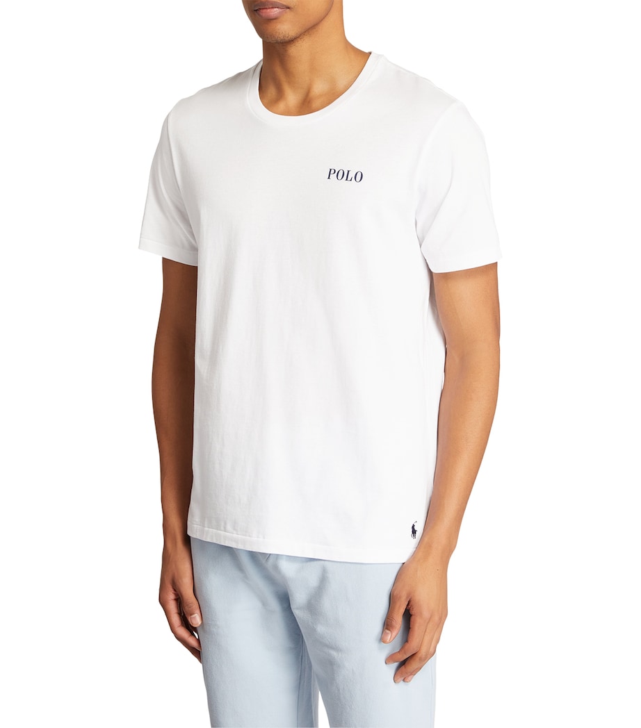 Polo Ralph Lauren Mens Logo Lounge T-Shirt White Polo Tee Image 3