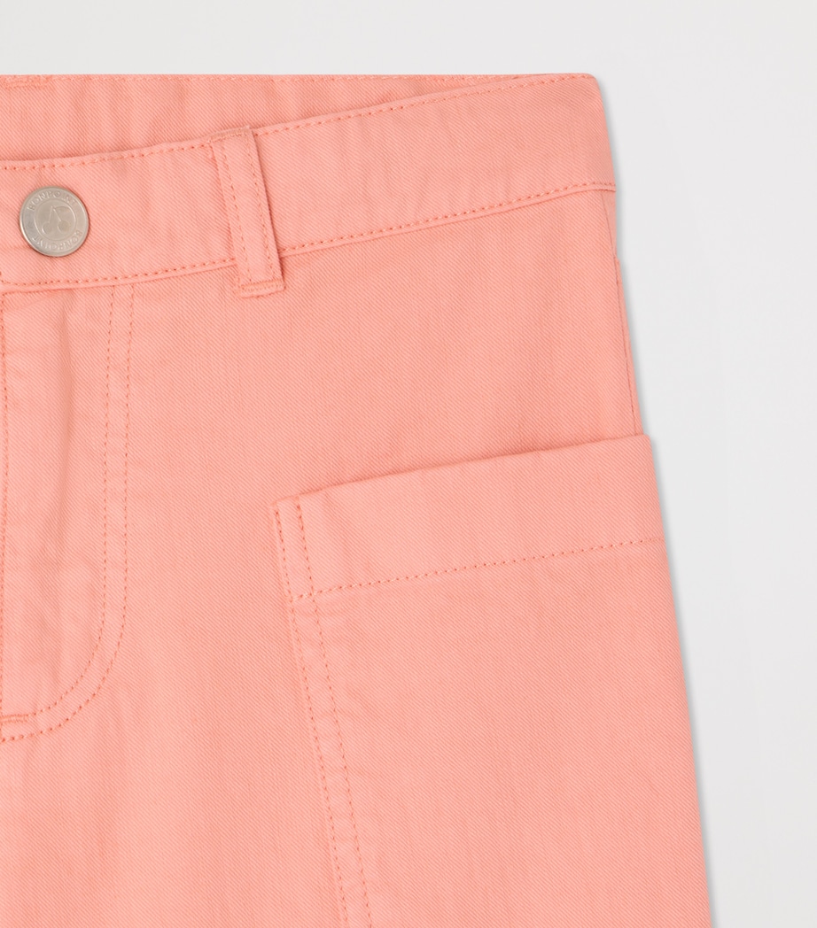Bonpoint Cotton Looping Trousers (10-14 Years) Rose Bonbon Image 3