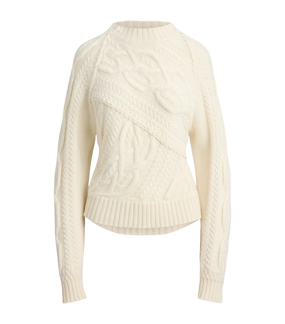 Cashmere Cable-Knit Sweater NATURAL-101 Image 1