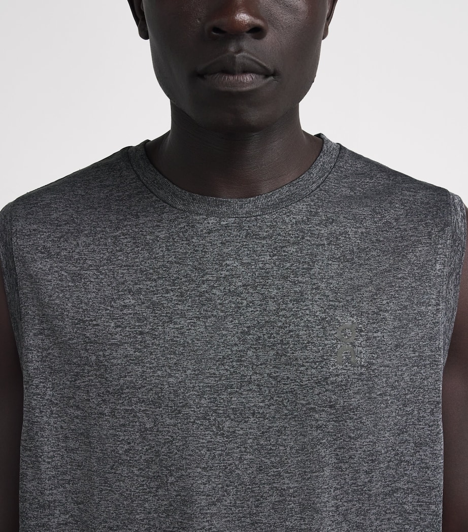 On Mens Train Flex Sleeveless Top Ember Heather Image 3