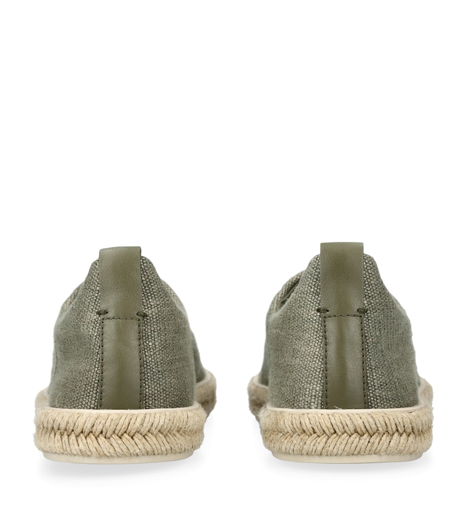 Triple Stitch Espadrilles GREEN Image 2