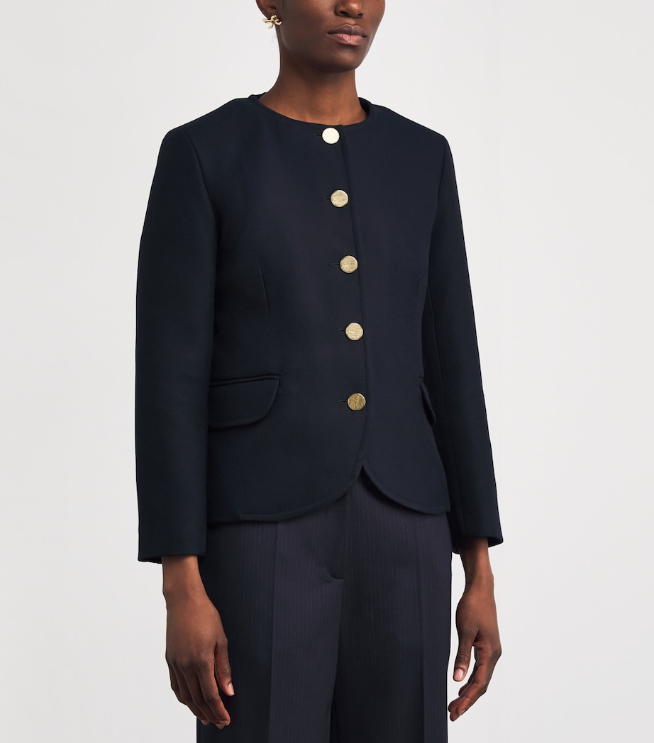 Twill Rounded Jacket NAVY BLUE Image 3