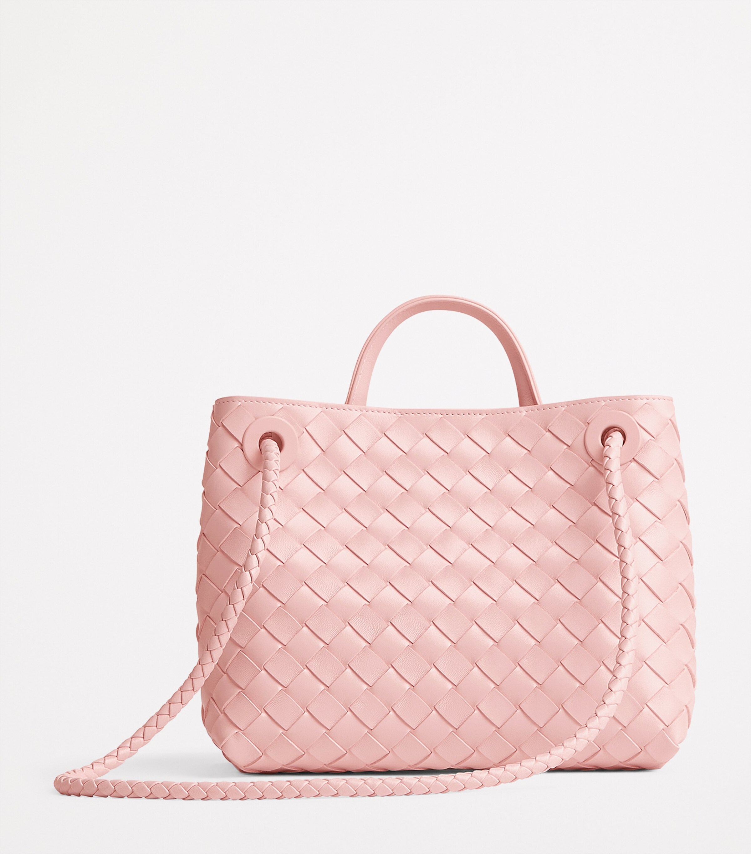 Bottega Veneta Small Lambskin Andiamo Shoulder Bag Image 5
