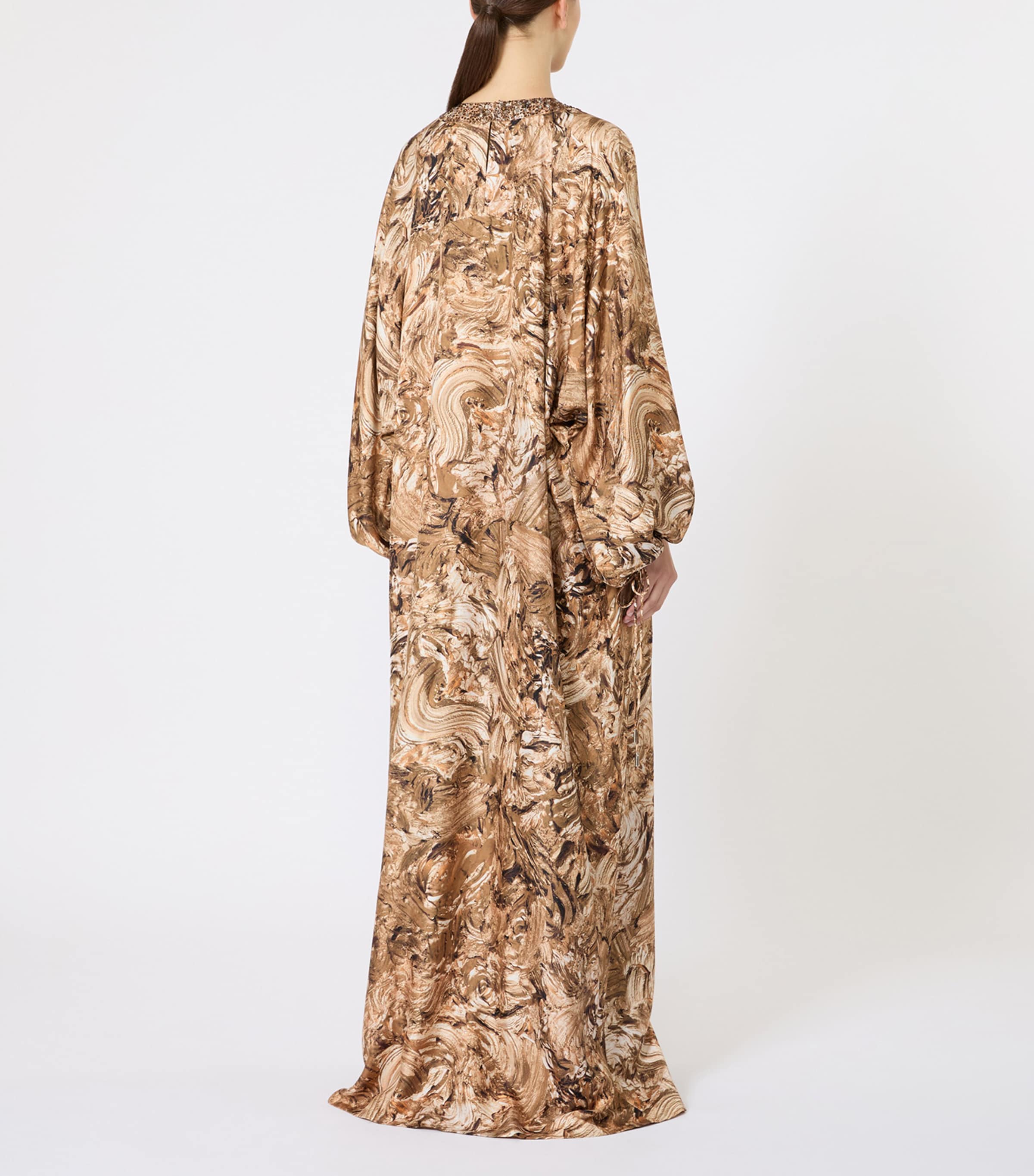 Silk Tunic Gown GOLD Image 3