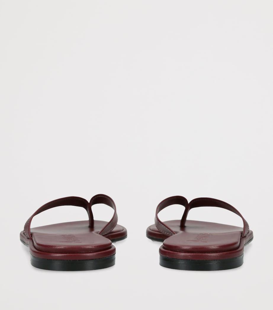 Leather Melody Slides WINE Image 2