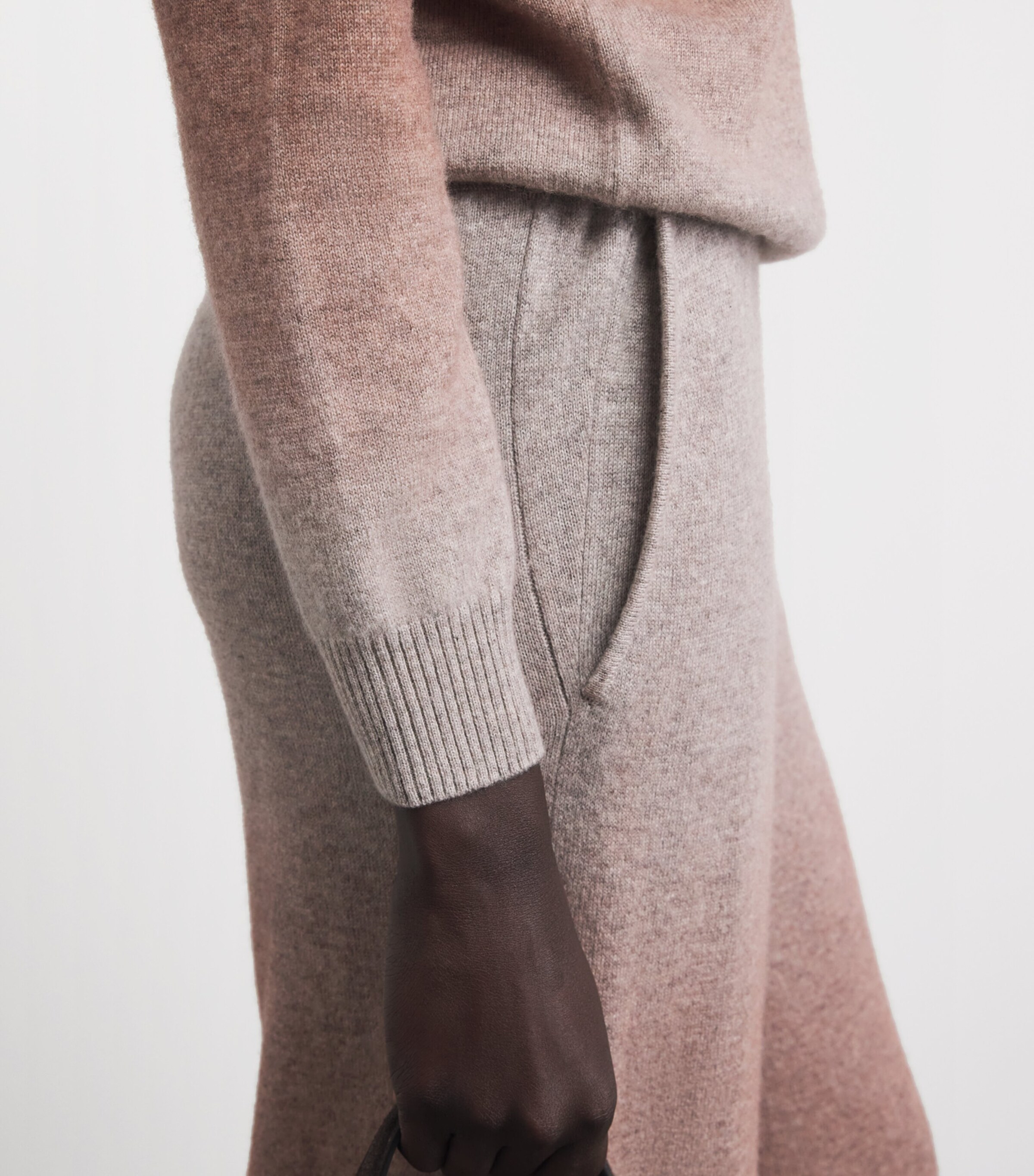 Colombo Womens Cashmere Rollneck Sweater Shaded Brick Image 3