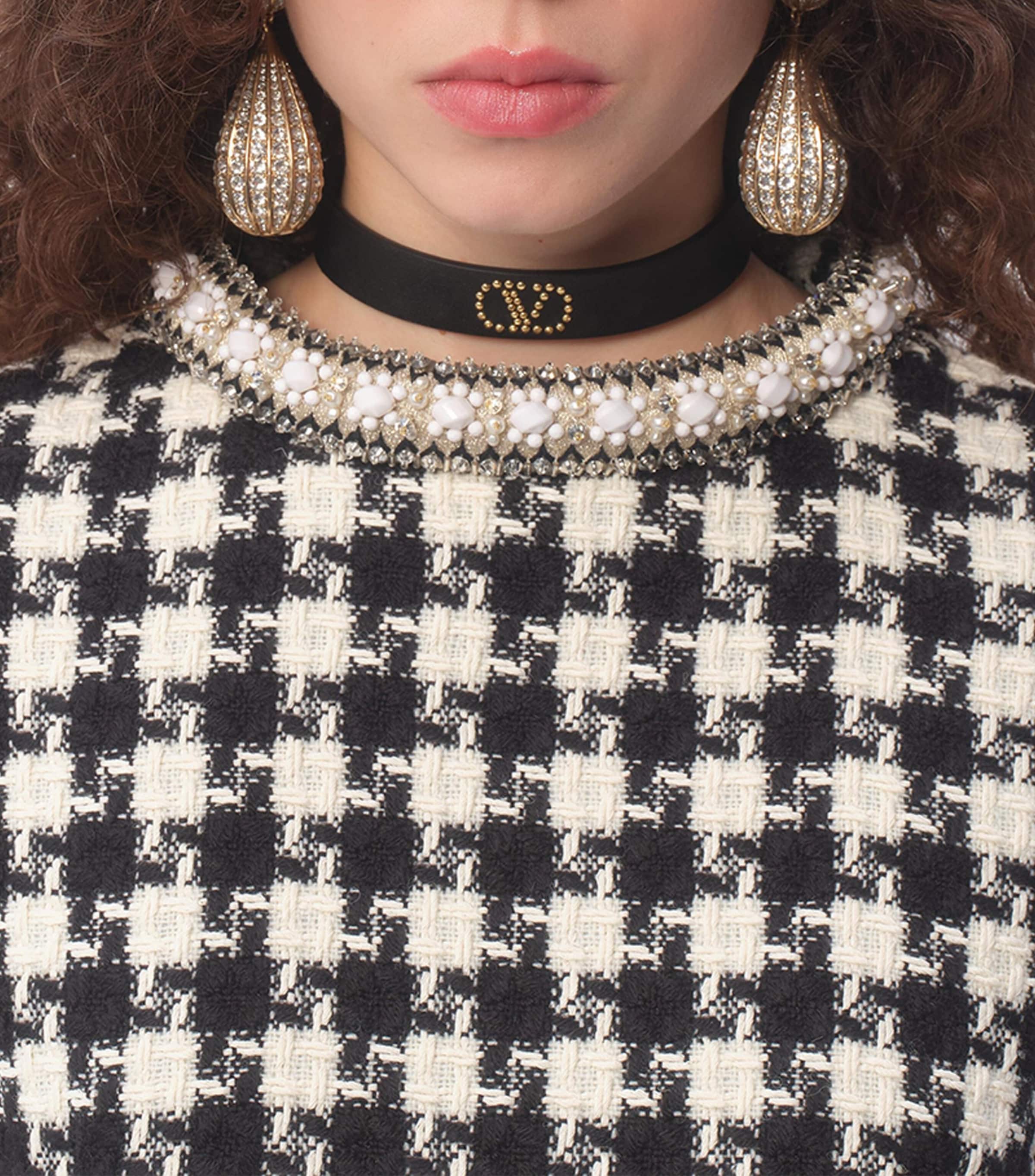 Leather VLOGO Choker 0NO Image 6