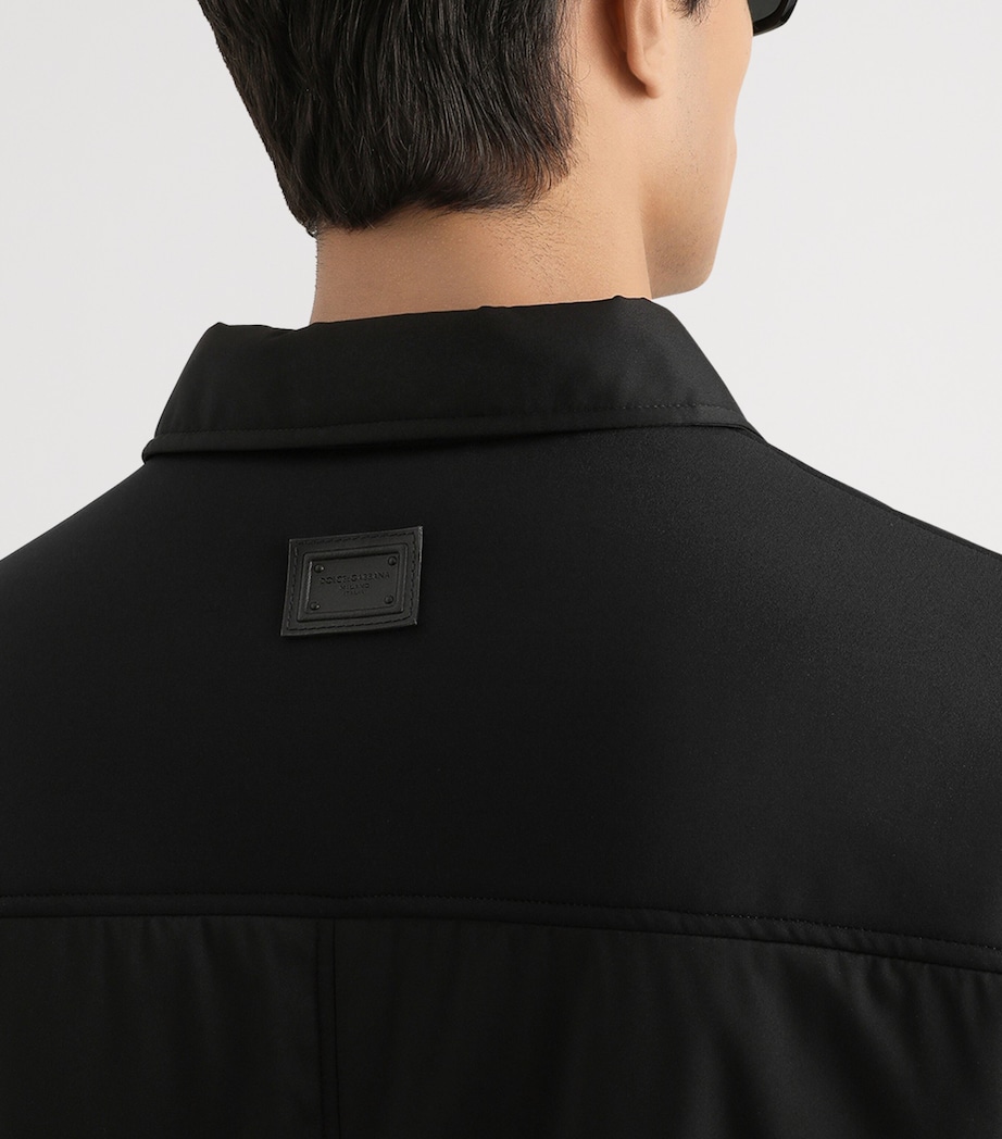 Twill Overshirt N0000-BLACK Image 5