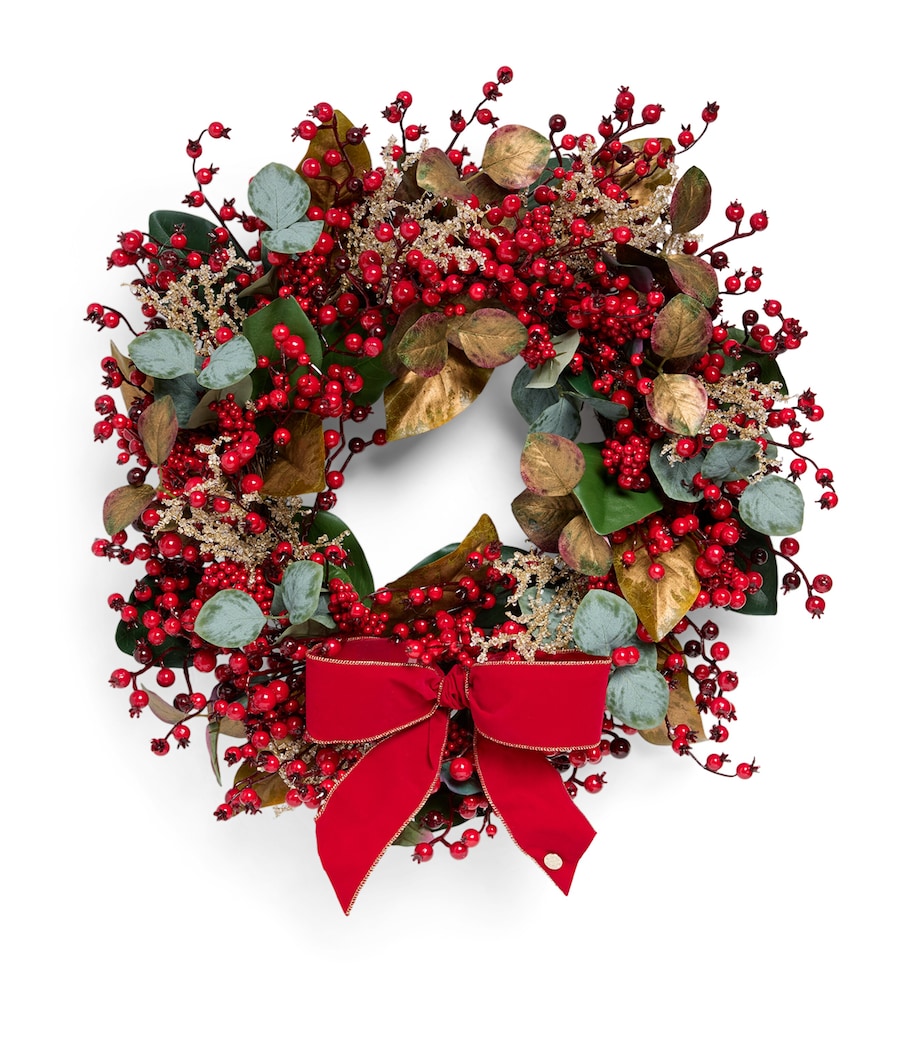 Harrods Medium Red Berries Wreath Image 1